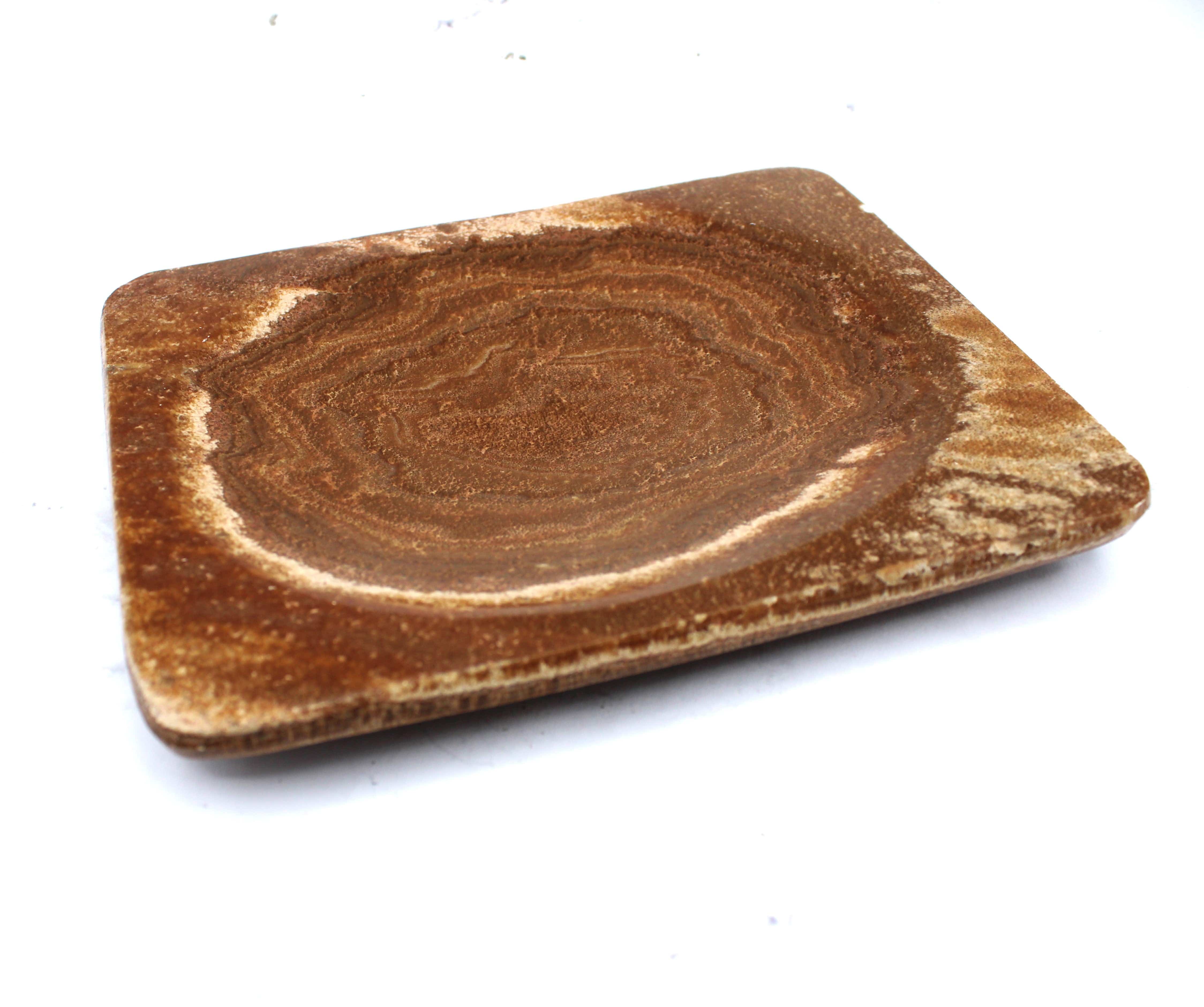 Premium Aragonite Dish - Natural Calcium Carbonate Serving Platter for Sushi, Desserts & Appetizers | Elegant Dining & Home Decor