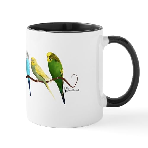 White/Black Inside - Parakeets & Cockatiels Mugs