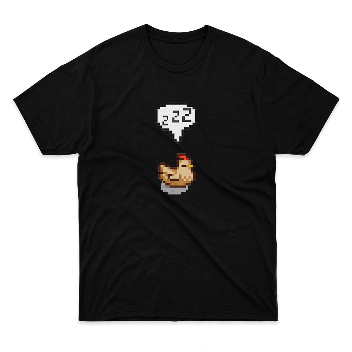 Stardew Valley Funny Sleeping White Chicken T-Shirt for Men & Women - Soft Cotton Graphic Tee for Gamers, Fans & Casual Wear
