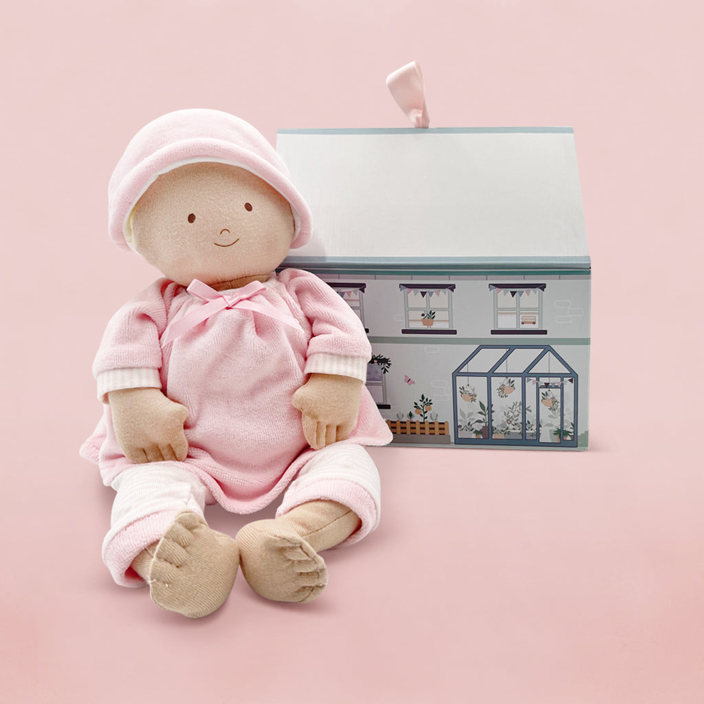 Adorable Handmade Baby Girl Rag Doll - Soft & Safe for Newborns & Toddlers - Perfect for Nursery Decor, Playtime & Gift Giving