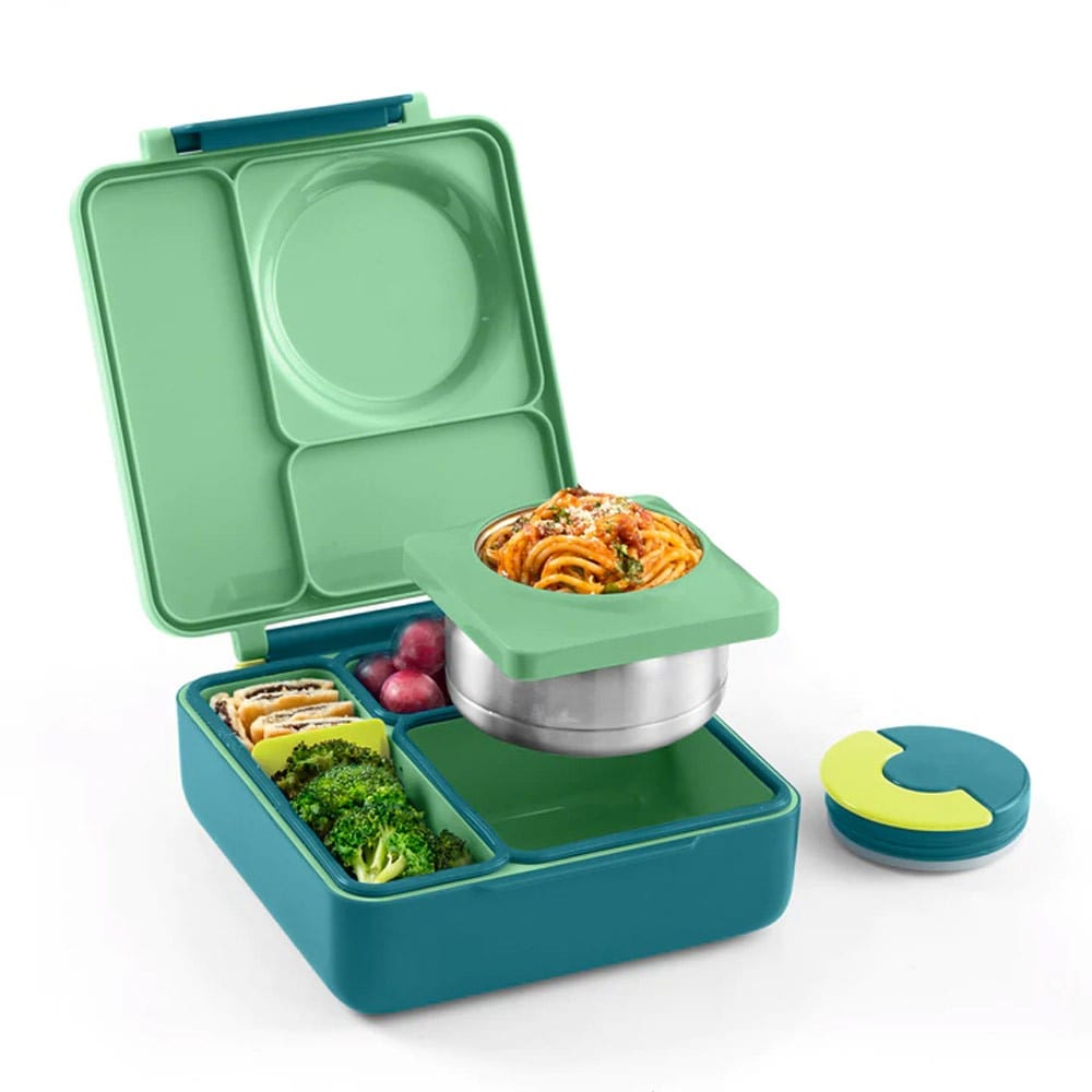 OmieBox V2 Insulated Bento Lunch Box - Hot & Cold Food Container for Kids & Adults | Leak-Proof, Eco-Friendly, Microwave & Dishwasher Safe | Perfect for School, Work, Picnics & Travel