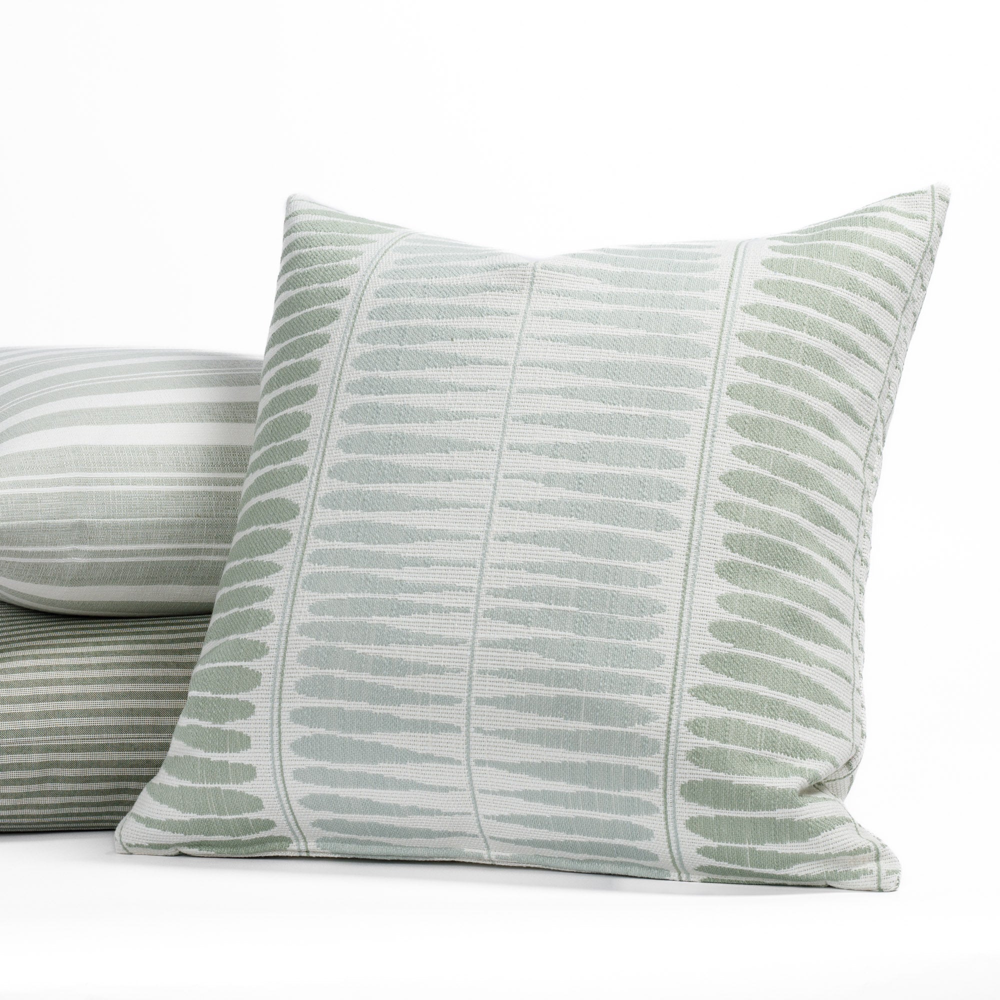 Everly 20x20 Outdoor Pillow - Jade Green Waterproof Decorative Throw Pillow for Patio, Garden, Poolside & Porch - All-Weather Cushion Cover
