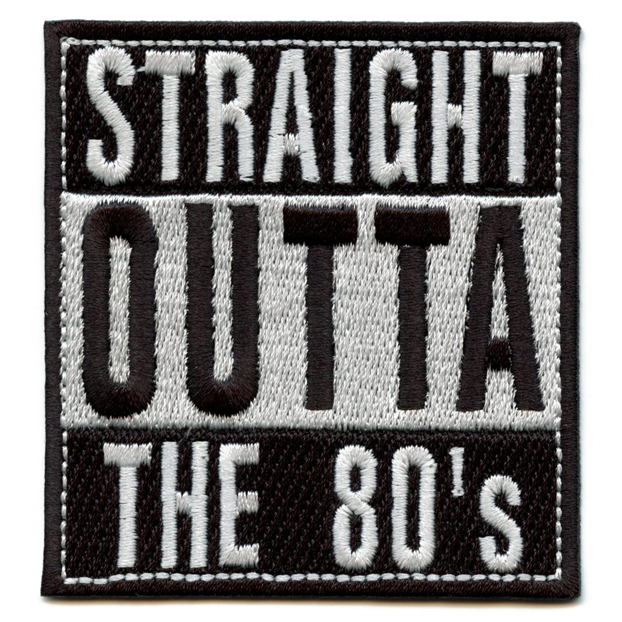 80s Retro Embroidered Iron On Patch for Jackets, Jeans & Backpacks - Vintage Style DIY Sewing & Clothing Decoration