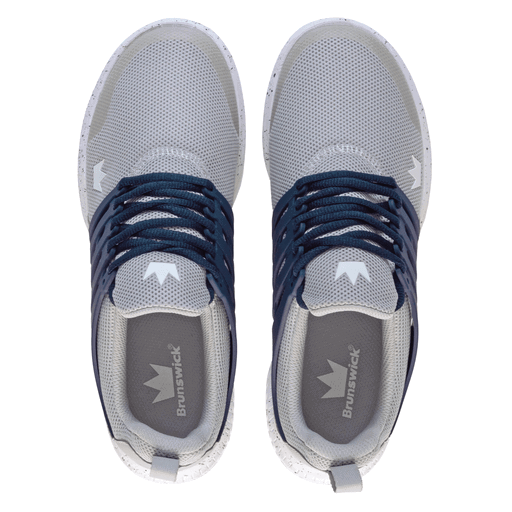Brunswick Avalanche Men's Bowling Shoes - Grey & Navy | Comfortable & Durable for League Play & Casual Bowling