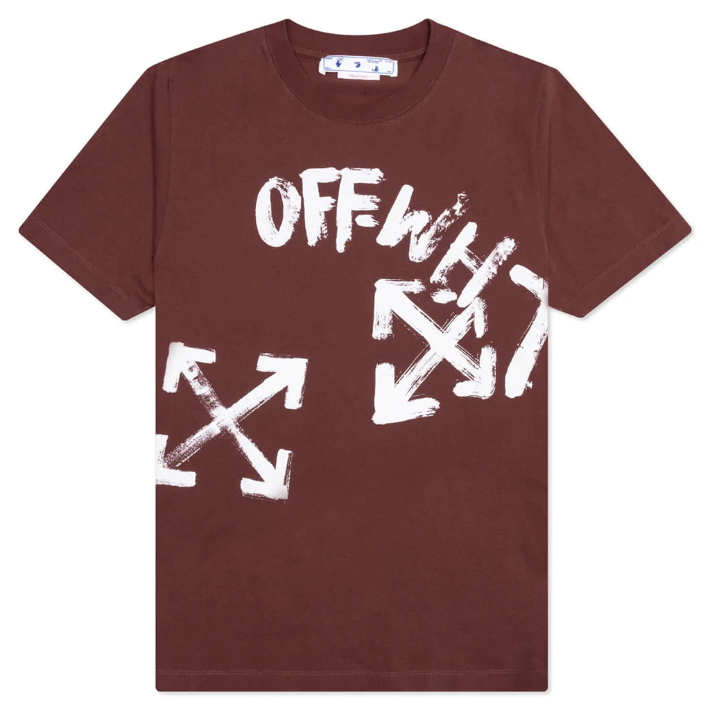Off-White Paint Script Over Skateboard - High-Quality Skateboard Deck for Street & Park Skating - Perfect for Skaters & Collectors