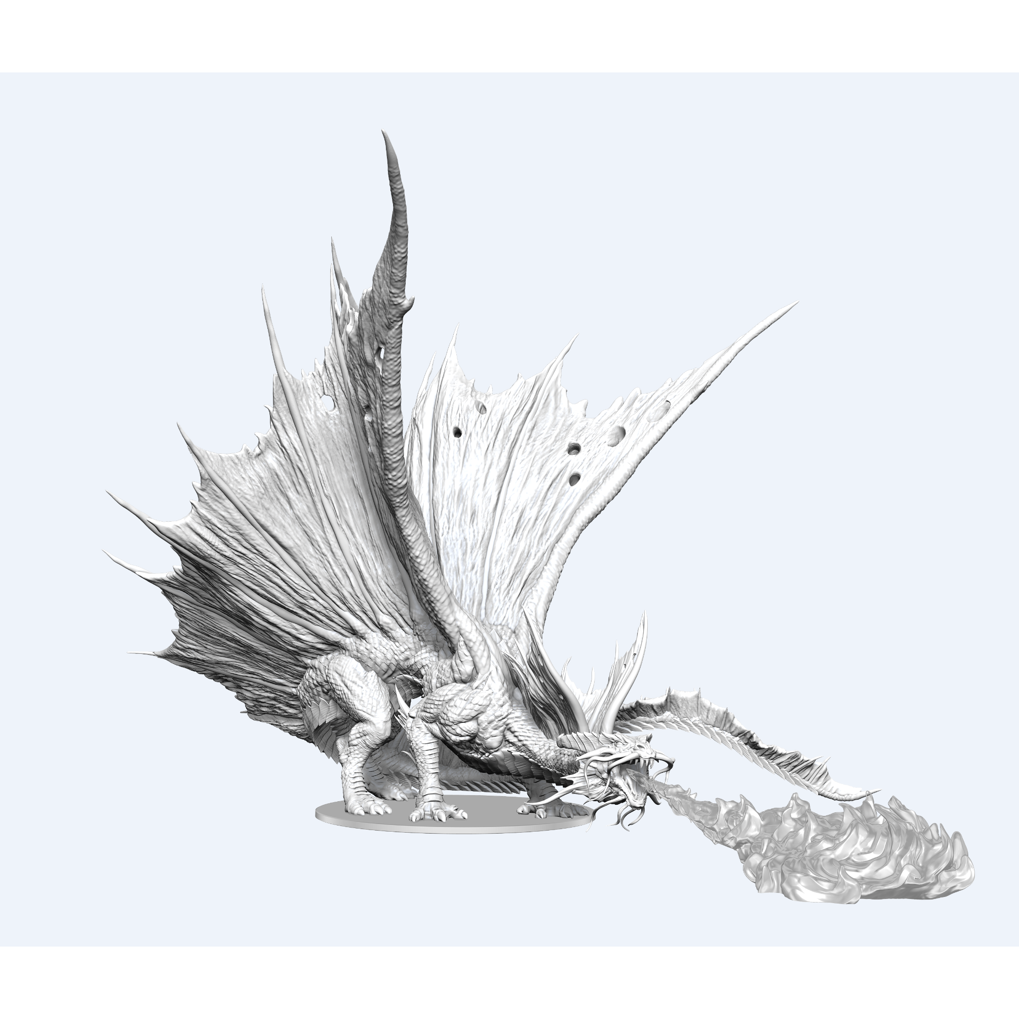 D&D Miniatures - Nolzur's Marvelous Miniatures Adult Gold Dragon Figurine for Tabletop RPG & D&D Game Scenes
