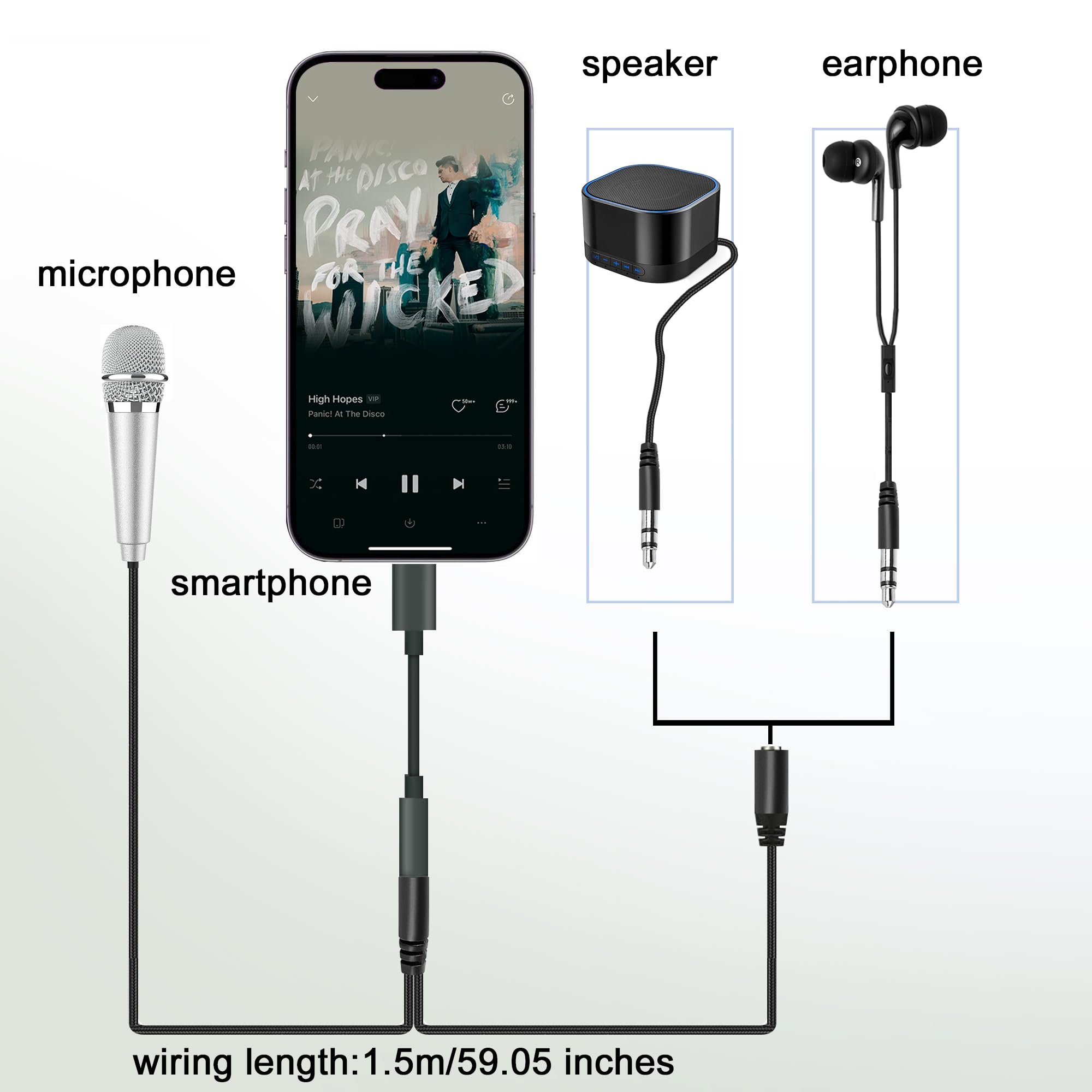 USB C Mini Microphone for Karaoke & ASMR - Wired Recording Mic for Android, iPhone 15, Laptop & Mac - Perfect for Singing, Interviews, Vlogs, YouTube & TikTok Videos (Silver) | Home Studio, Podcasting & Live Streaming Accessory