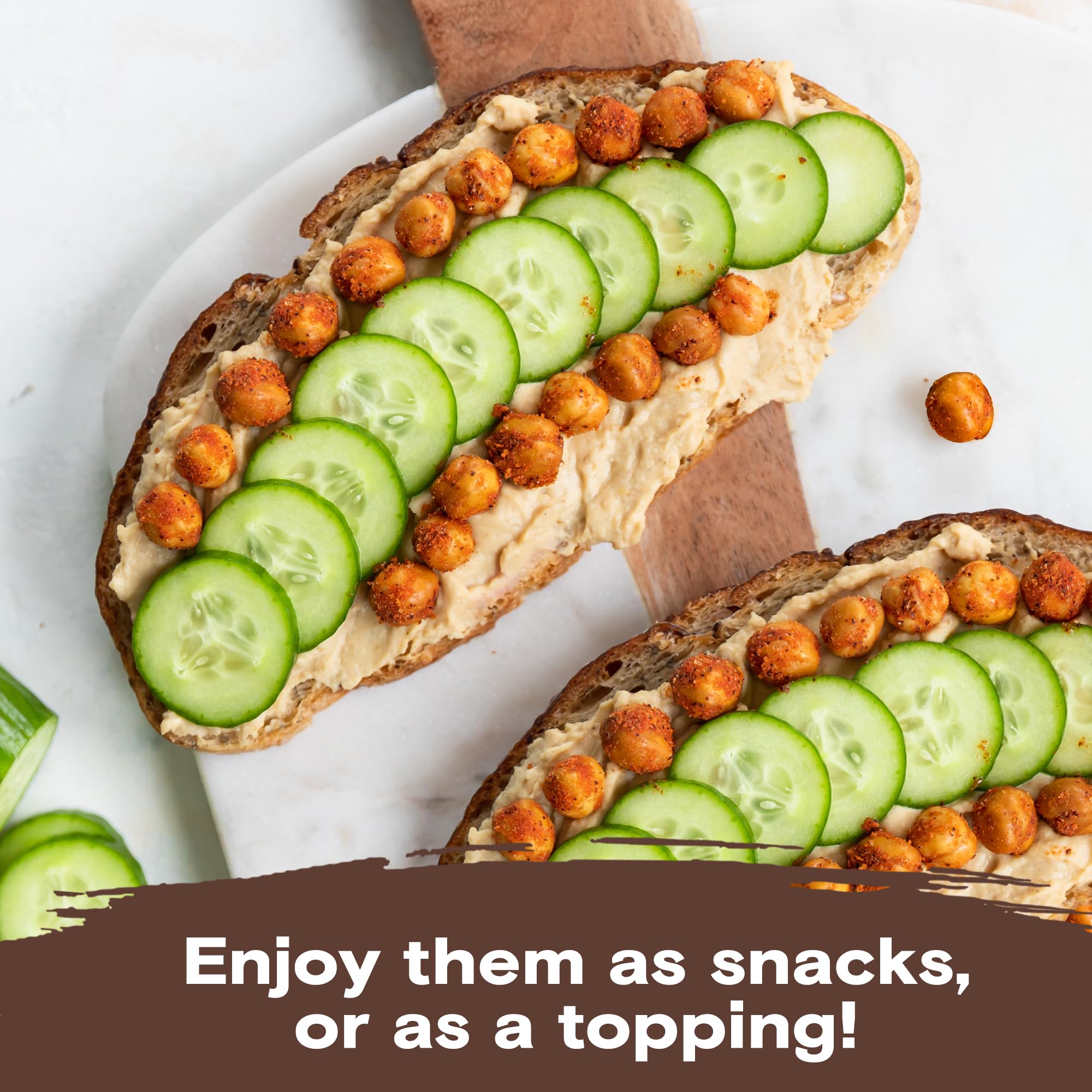 BIENA Crunchy Roasted Chickpea Snacks - High Protein & Fiber Healthy Snack for Adults & Kids - 4 Pack (5oz Bags) - Barbecue Flavor - Perfect for On-the-Go, School Lunches & Office Snacking