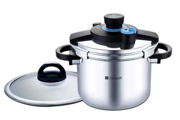 Dorsch GoPress Pressure Cooker - 6QT & 8QT Stainless Steel Electric Pressure Cooker for Fast & Healthy Cooking | Perfect for Soups, Stews & Meal Prep