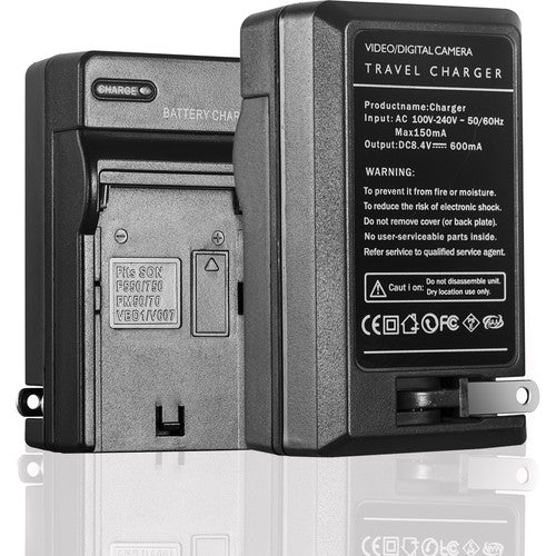GVM NP F750 4400mAh Rechargeable Batteries with Dual Travel Chargers (2-Pack) - Perfect for Cameras, Flash Units & Portable Electronics On-The-Go