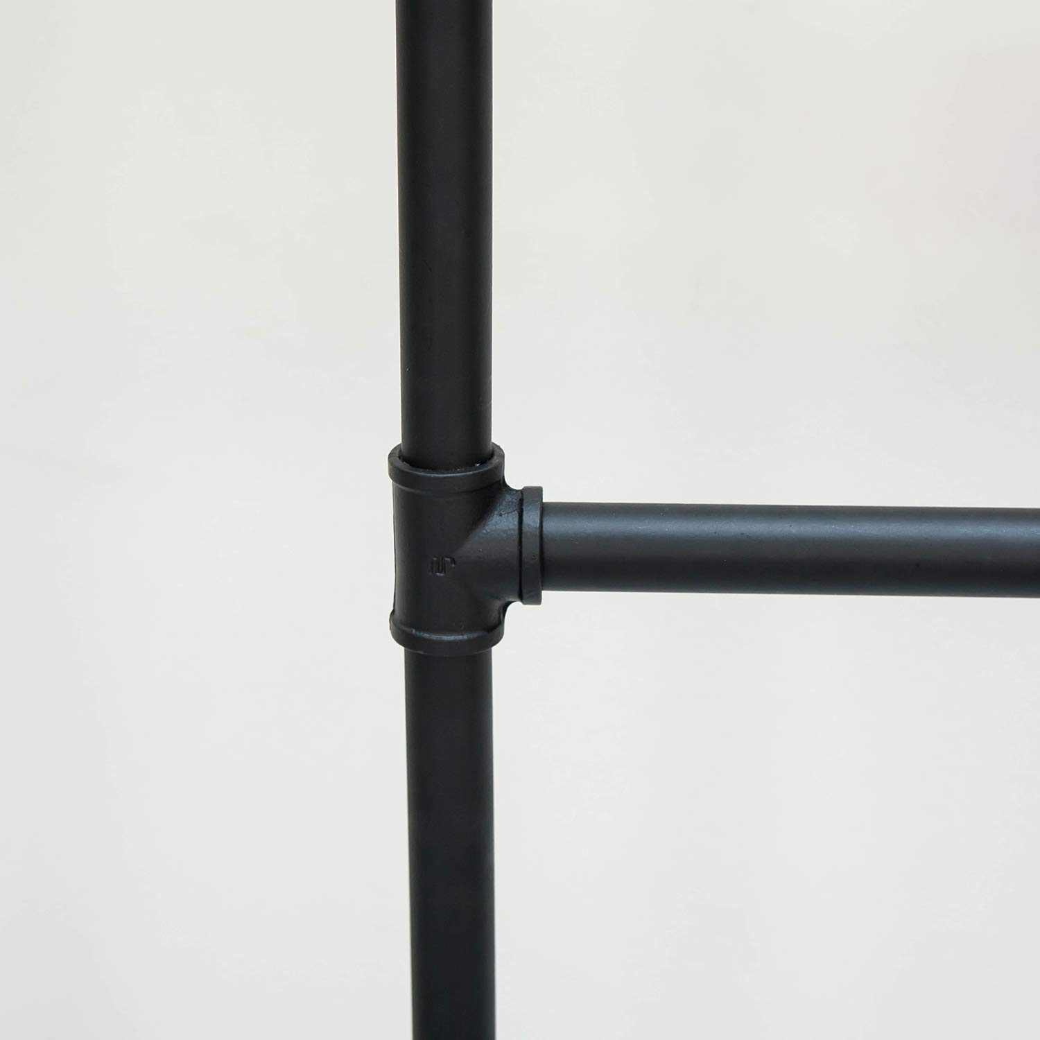 Heavy Duty 2-Tier Industrial Pipe Clothing Rack - 74.8