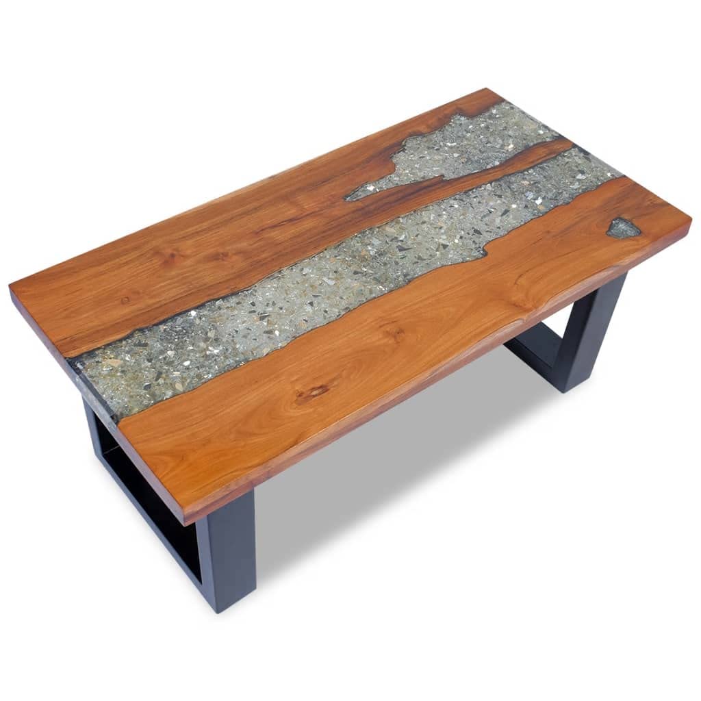 Rustic Wood Coffee Table - 39.4