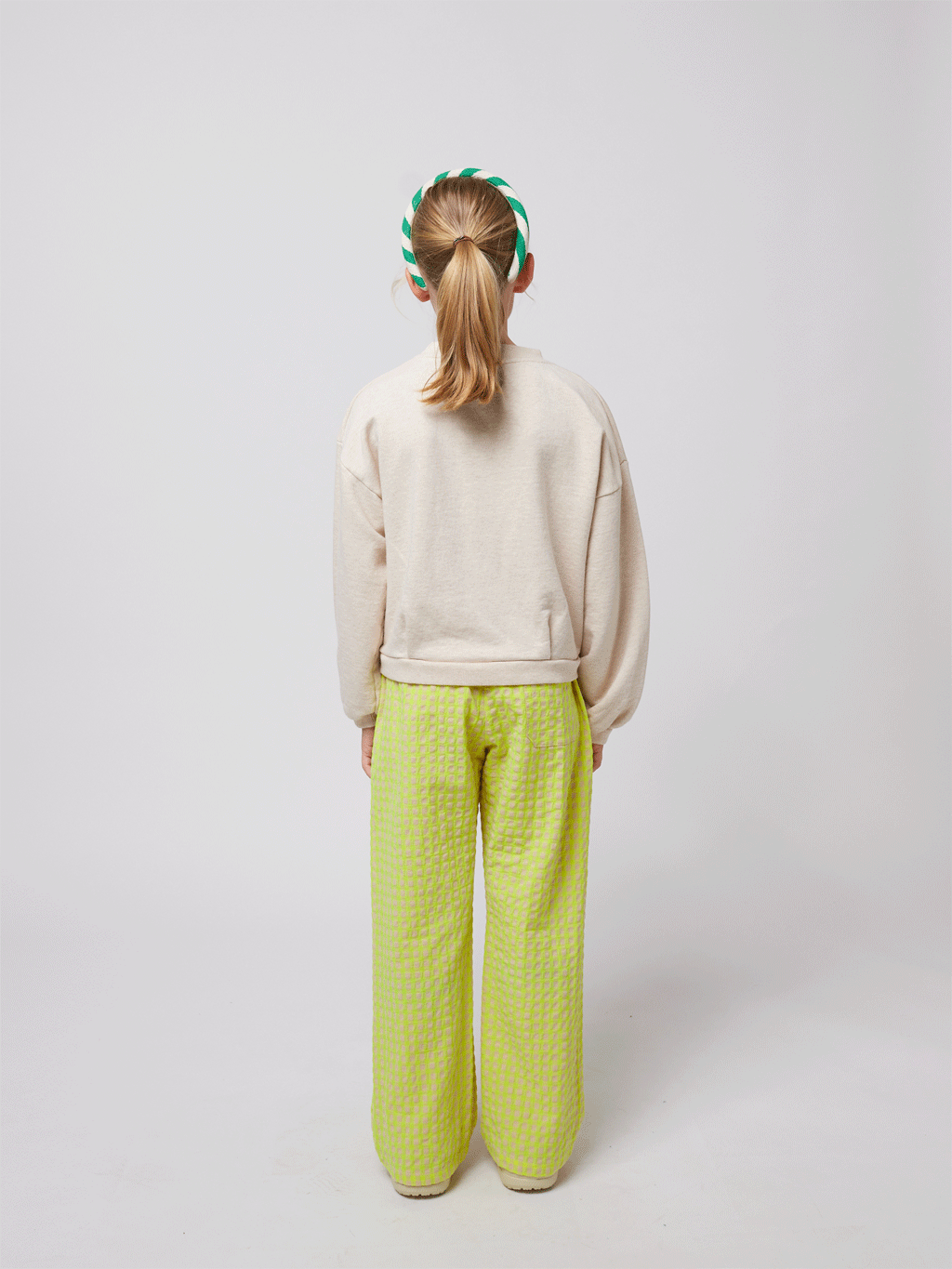 Vichy Woven Trousers for Women by Bobo Choses - Stylish Checkered Pants for Casual Outings & Spring Fashion