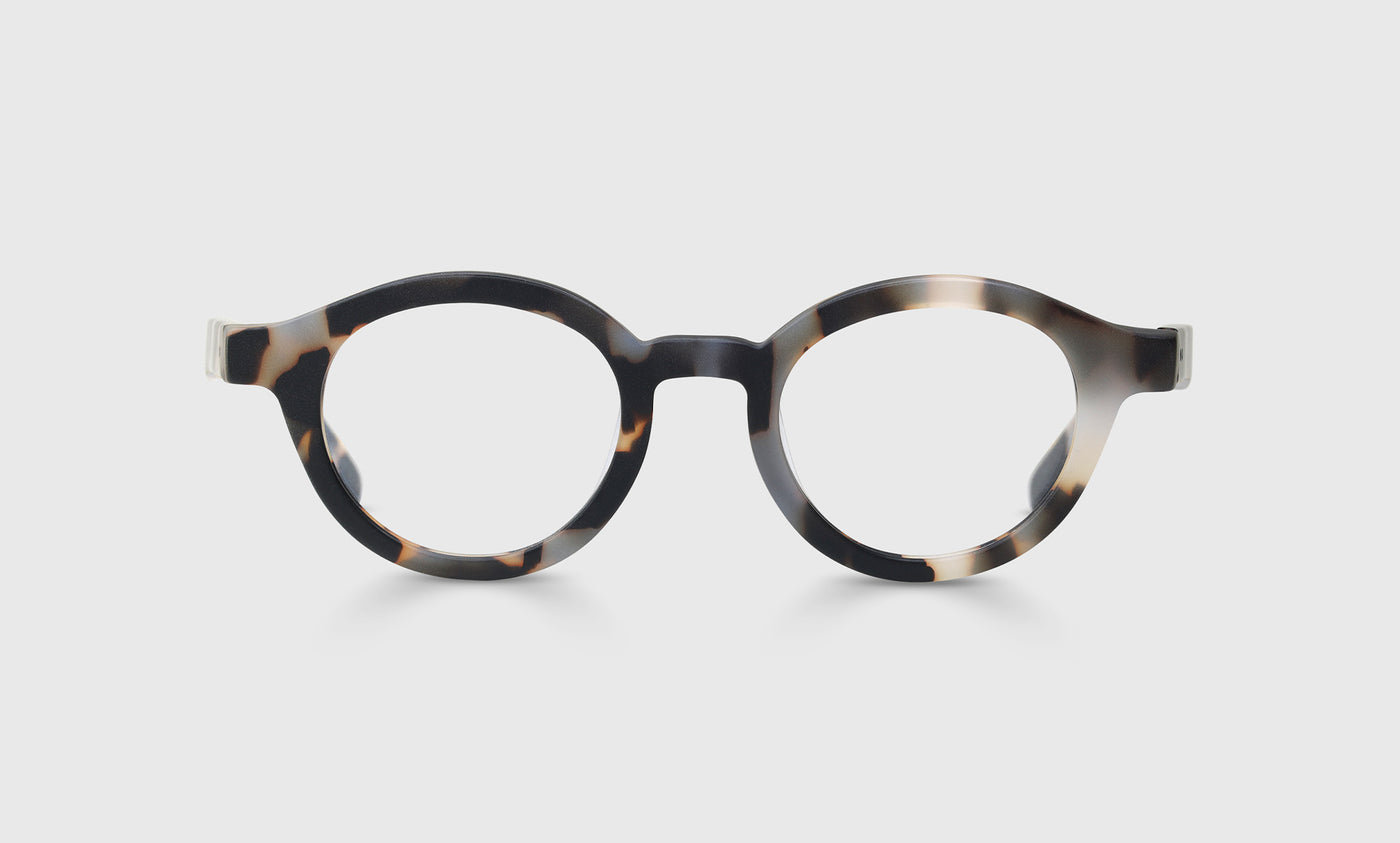 TV Party Average Color 74 Matte Grey Tortoise Frame Glasses - Stylish & Lightweight Eyewear for Everyday Wear, Work, and Social Events