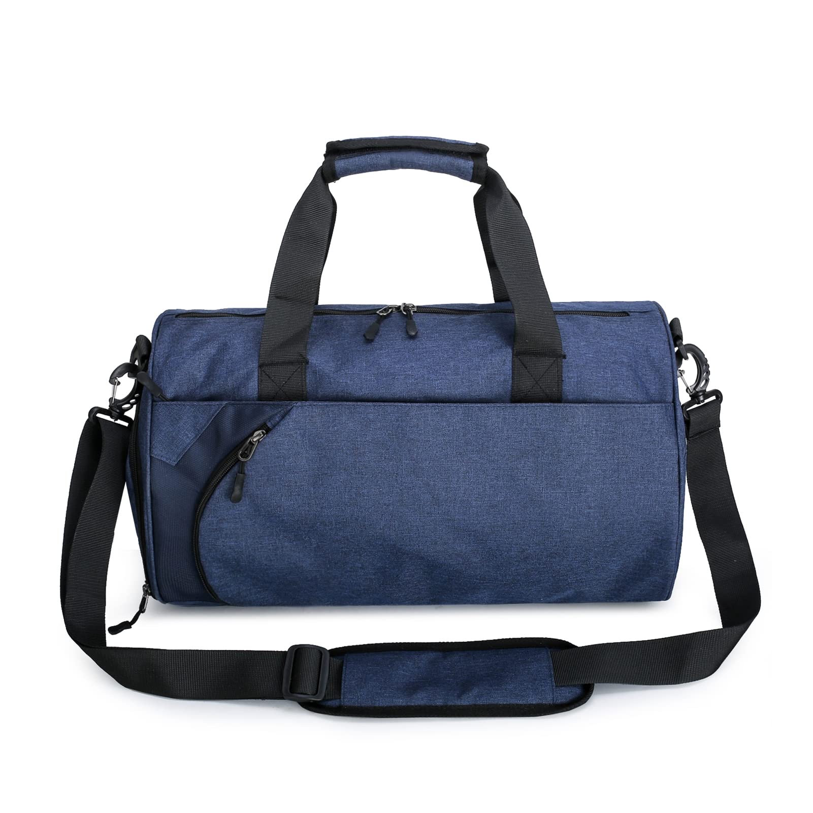 **GIBZ 40L Waterproof Duffle Bag with Shoe Compartment & Organizer - Gym, Travel, Sports & Outdoor Weekender Bag for Men (Blue) - Perfect for Workouts, Weekend Trips & Adventure Travel**