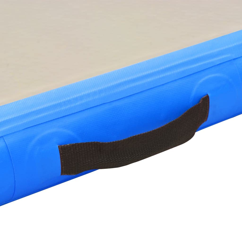 Inflatable Air Track Mat for Gymnastics, Tumbling & Cheerleading - Thick PVC Training Mat with Electric Pump - Perfect for Home Gym, Backyard & Indoor Sports Practice