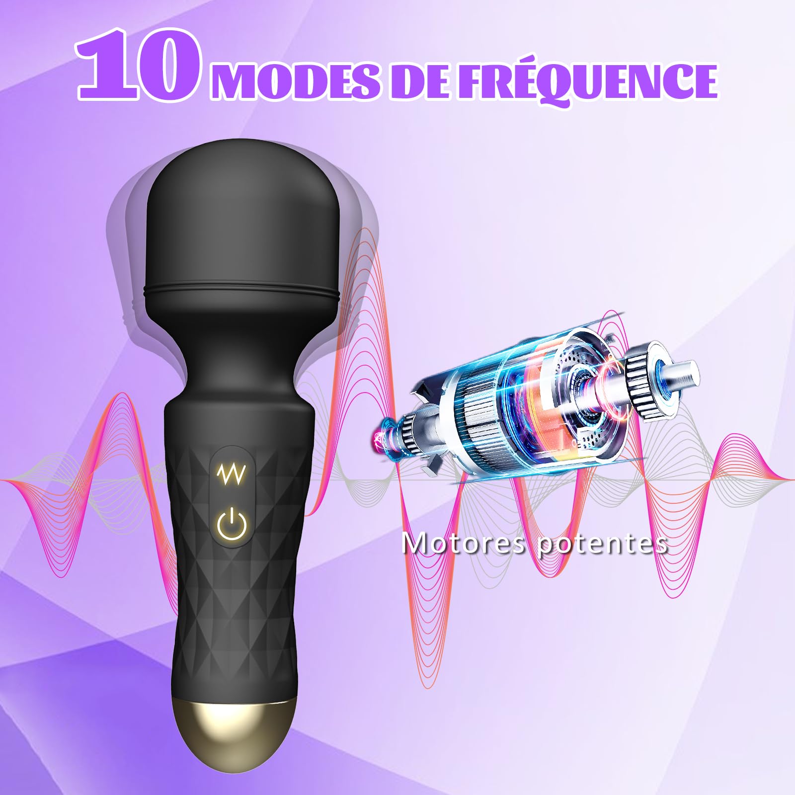 10-Speed Rechargeable Waterproof Clitoral Vibrator for Women - Wireless G-Spot Massager, Couples Sex Toy with Multiple Vibration Modes - Perfect for Solo Play, Partner Intimacy & Sensual Massage