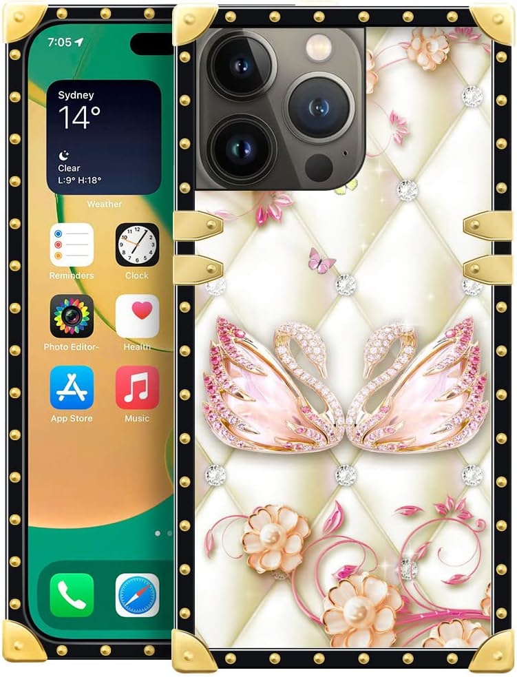Premium Leopard Crown iPhone 14 Plus Case Cover - 6.7 Inch Shockproof Protective Phone Case for Women & Men | Perfect for Everyday Use, Travel & Outdoor Activities