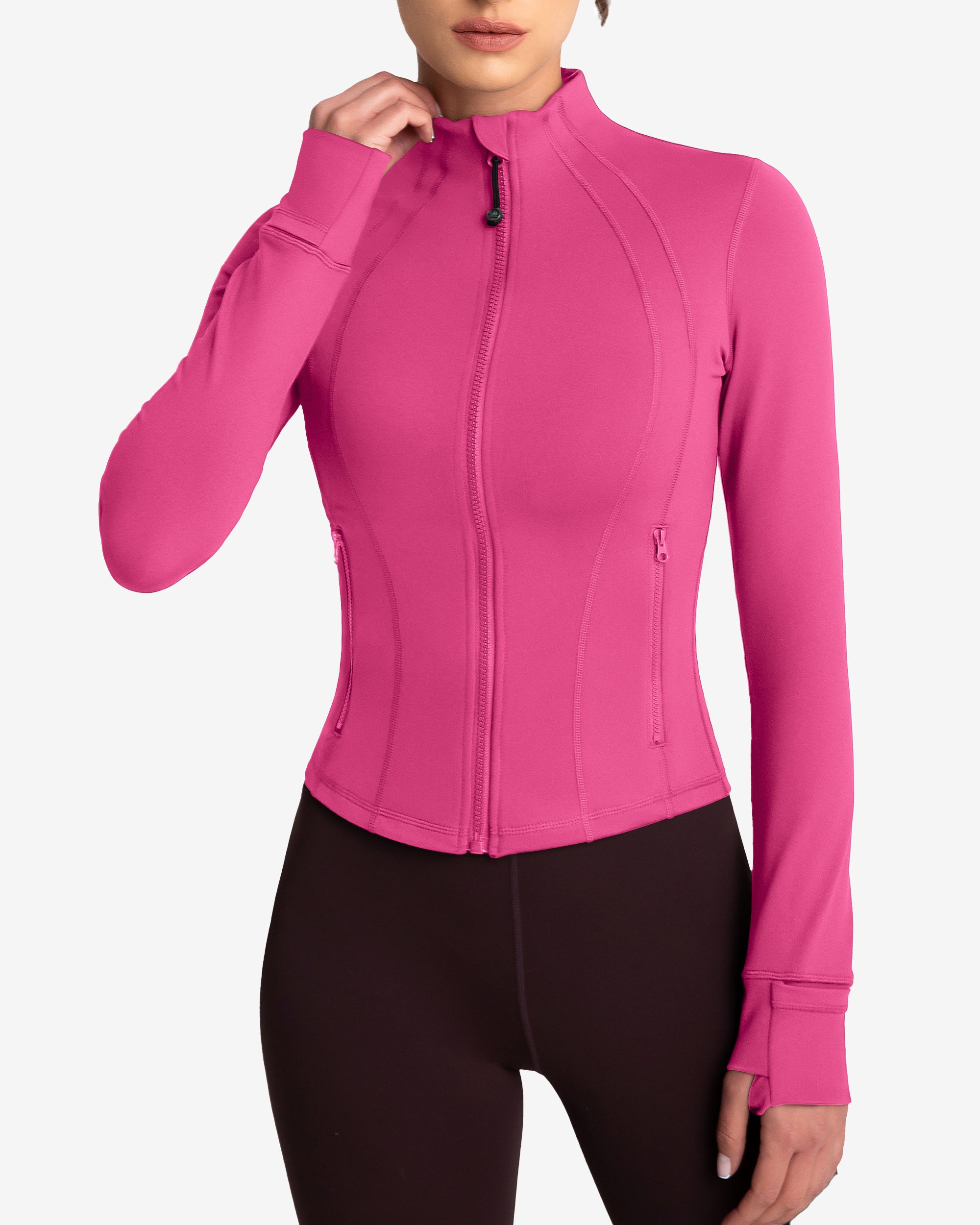 Lightweight Cropped Running Jackets for Women - Breathable & Stretchable Workout Tops - Perfect for Jogging, Gym & Outdoor Activities