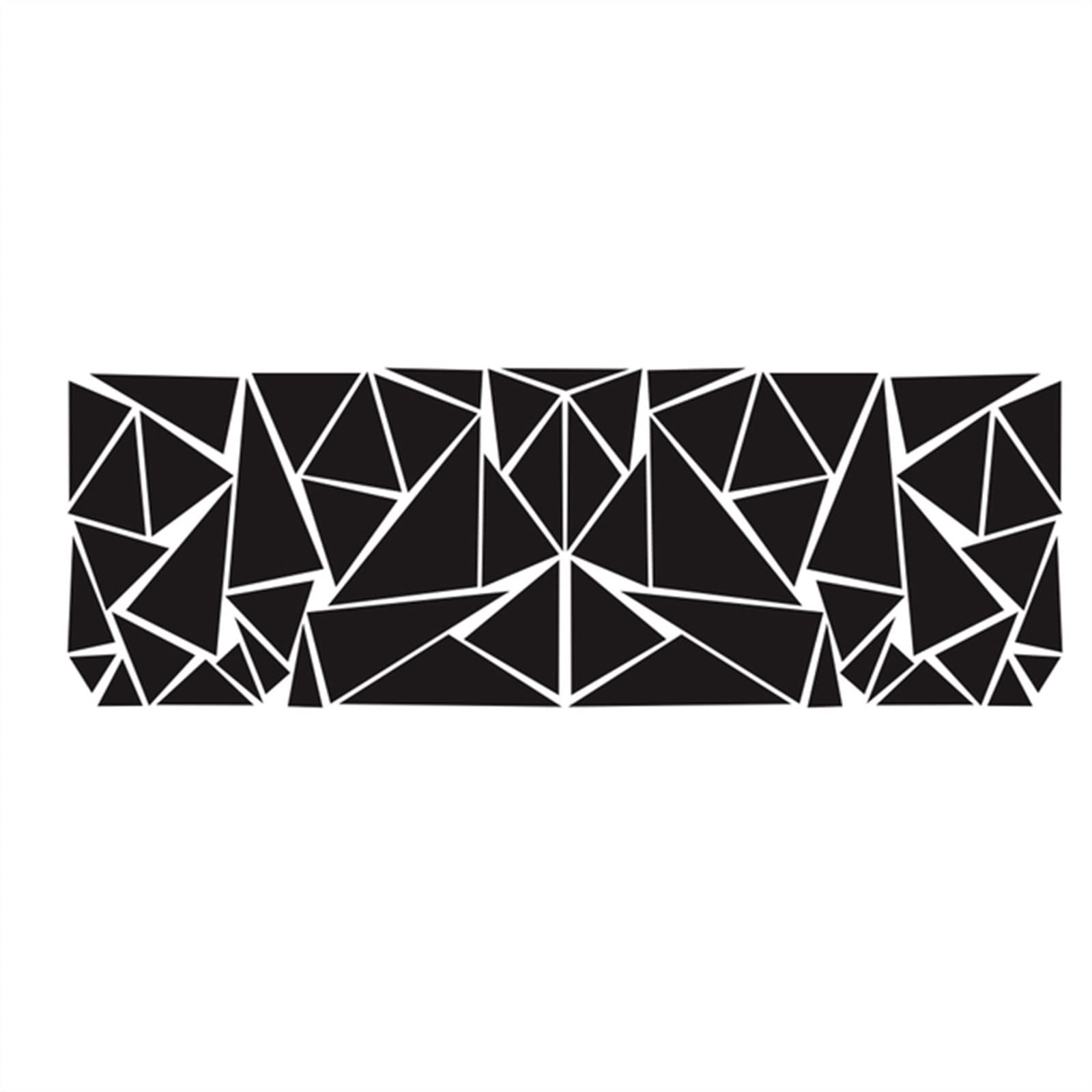 Matte Black Triangle Car Stickers - Vinyl Decals for SUV, Truck & Car Window Decoration - Creative & Stylish Vehicle Accessories (Glossy Black) - Perfect for Personalizing Your Ride or Gifting Car Enthusiasts