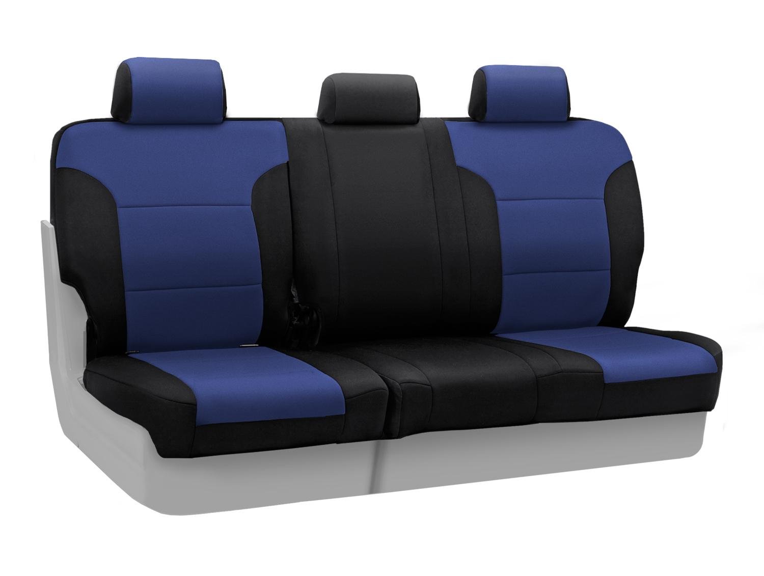 Premium Custom Fit Seat Cover for Toyota Tacoma (2016-2023) - Neosupreme Fabric with Navy Blue & Black Design | Waterproof & Durable Car Seat Protector for Off-Road, Camping & Daily Commute