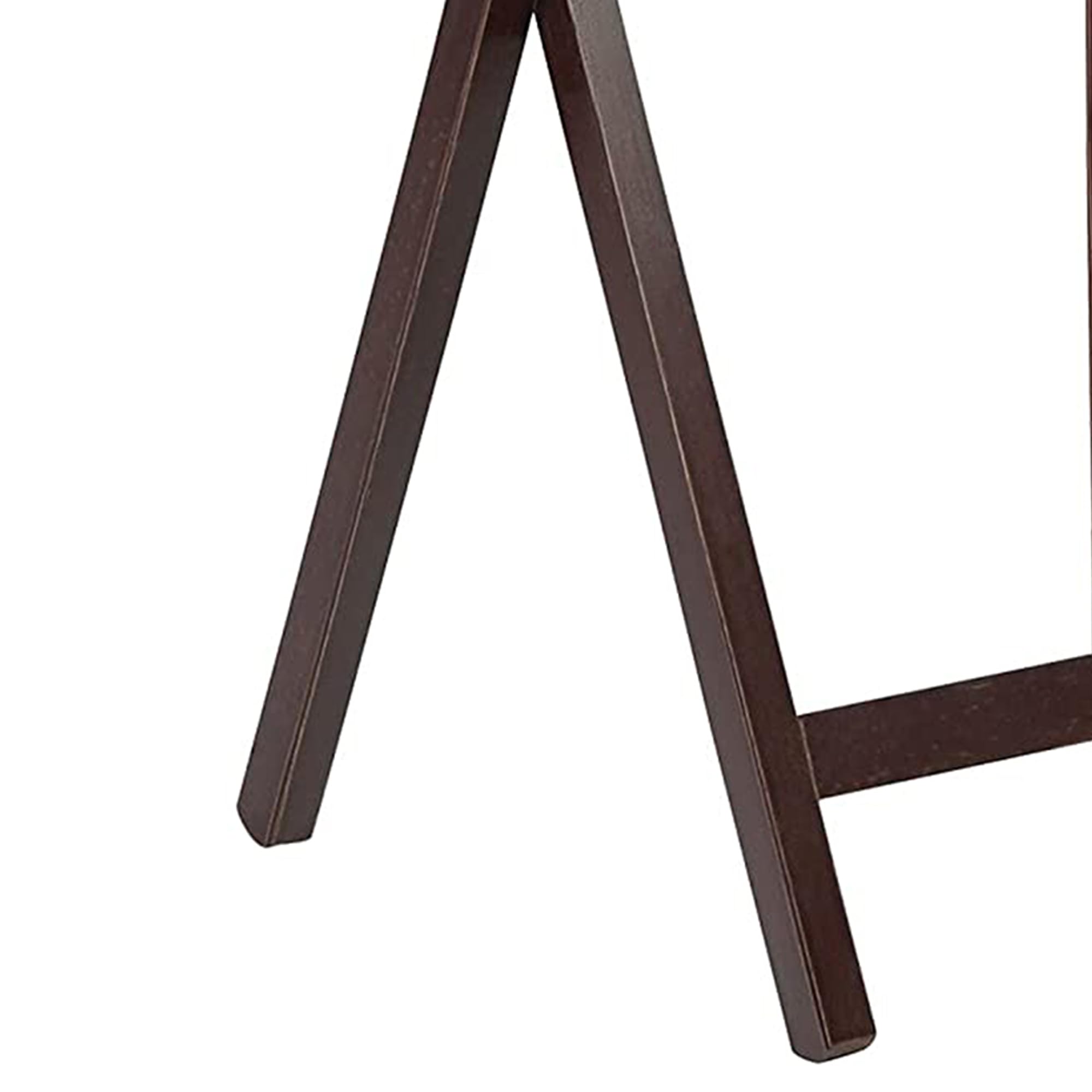 PJ Wood Solid & Sturdy Portable Folding TV Tray Table - Espresso Brown Wooden Snack Desk Serving Stand (8-Piece Set) - Perfect for Living Room, Bedroom, Office & Outdoor Use