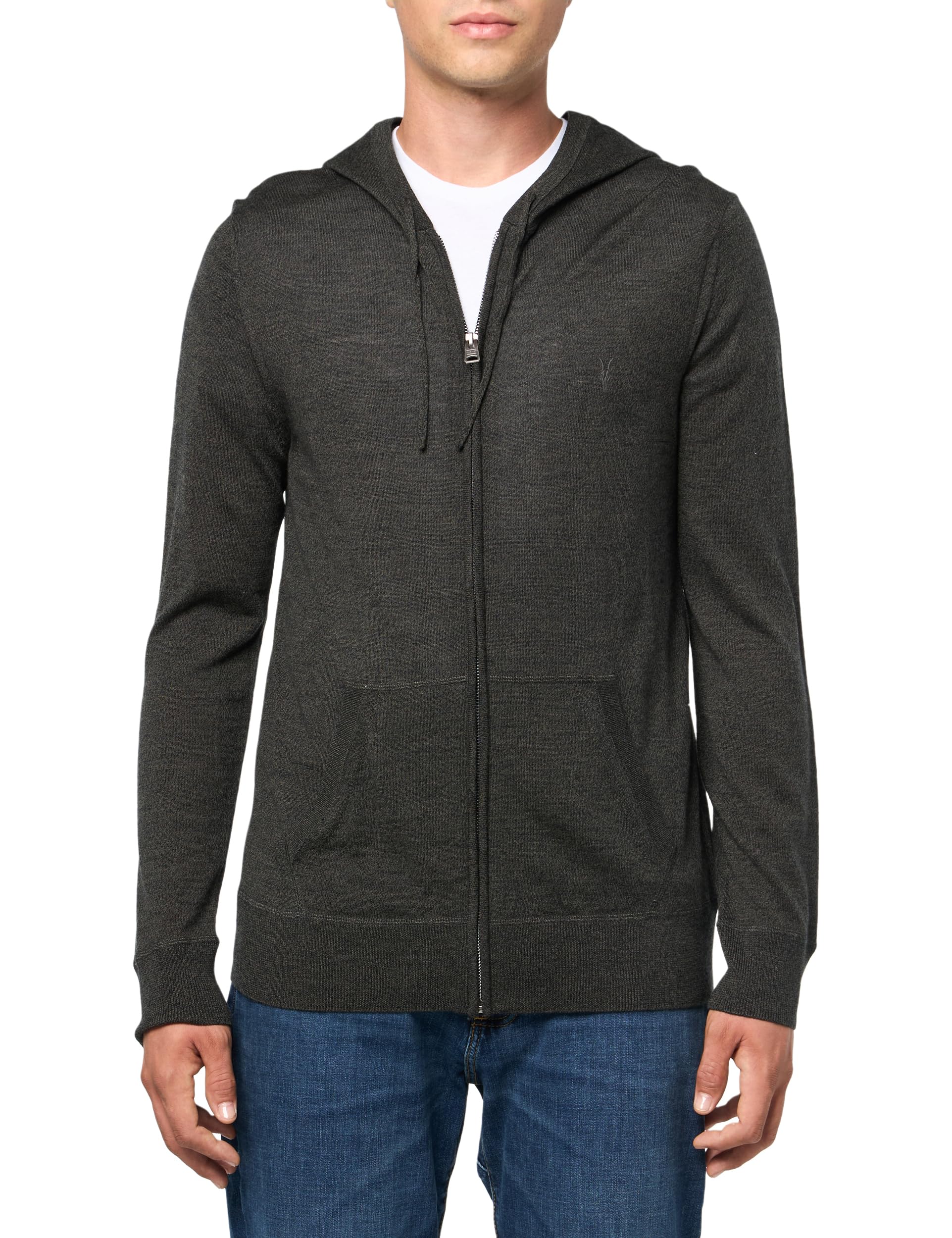Men's Fashion Merino Wool Zip Hoodie - Lightweight & Warm Winter Pullover for Outdoor Hiking, Camping & Casual Wear