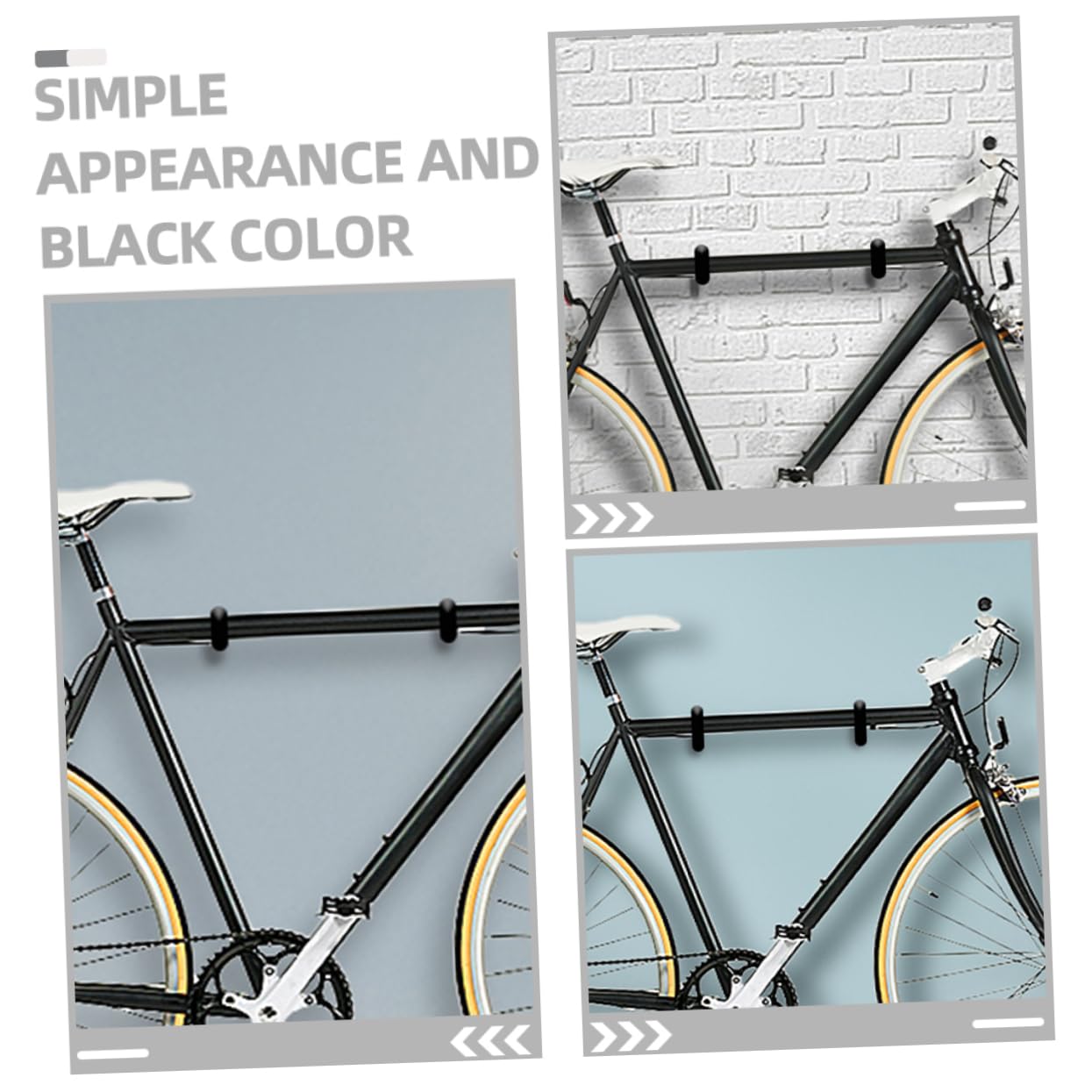 8-Piece Jojofuny Bike Hooks - Heavy Duty Carbon Steel Bicycle Rack for Garage, Wall & Ceiling Mount - Perfect for Storing Electric Bikes, Mountain Bikes & Road Bikes - Space Saving Bike Storage Solution for Home & Garage Organization