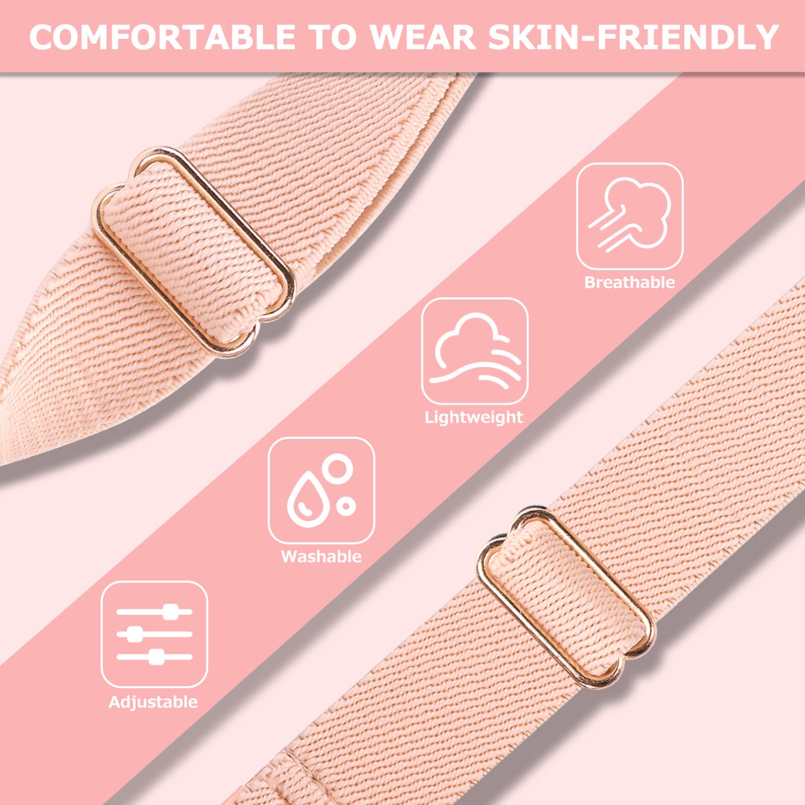 6 Pack Adjustable Nylon Braided Replacement Bands for Fitbit Charge 4/Charge 3/Charge 4 SE - Sport Solo Loop Wristbands for Workout, Running & Daily Wear