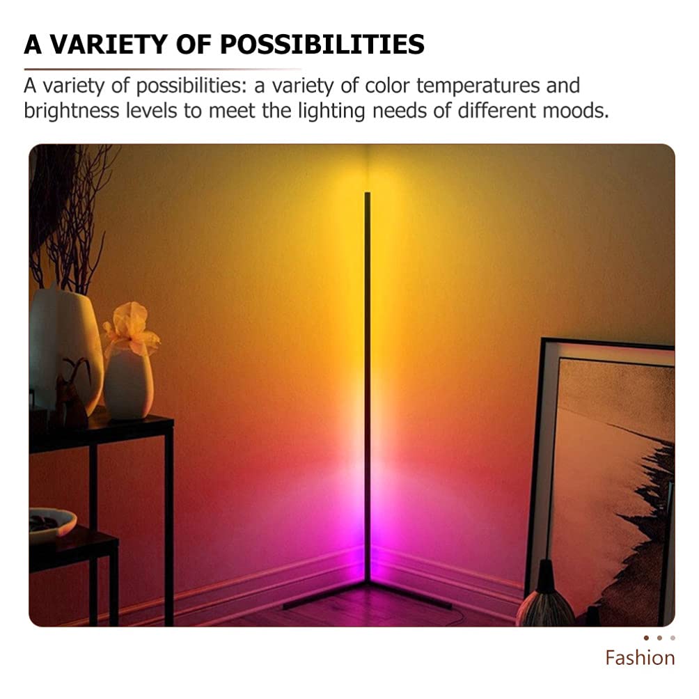 Uonlytech Adjustable LED Floor Lamp with Remote Control - 3-Arm Eye Protection Reading Light for Study, Living Room, and Bedroom - Dimmable Standing Lamp for Home Office and Nighttime Use