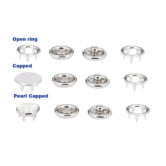 Premium Snap Button Die Set with Manual Hand Press Machine - 8 Dies & 3 Hole Punch Sizes (Includes 100 Snaps & Navy Press) - Perfect for DIY Clothing, Leather Crafts, and Fabric Accessories