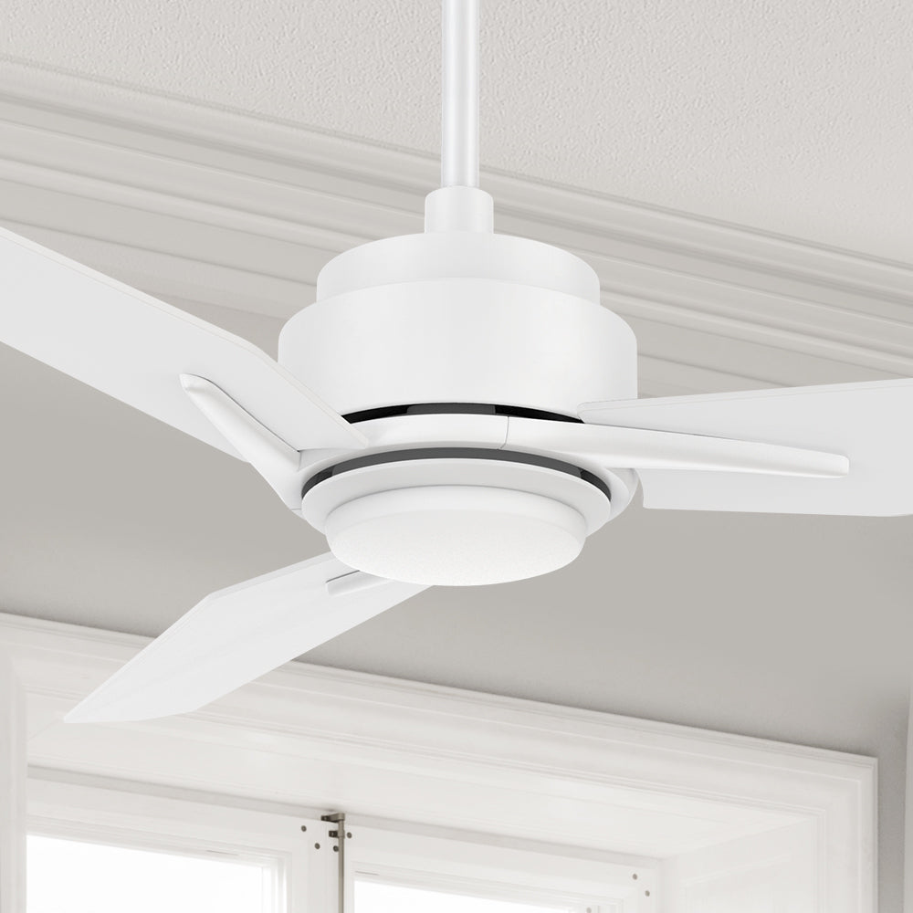 Tilbury 48 Inch Smart Outdoor Ceiling Fan with Remote Control - Dimmable LED Light, Weather Resistant, Energy Efficient - Perfect for Patio, Deck, Porch and Backyard