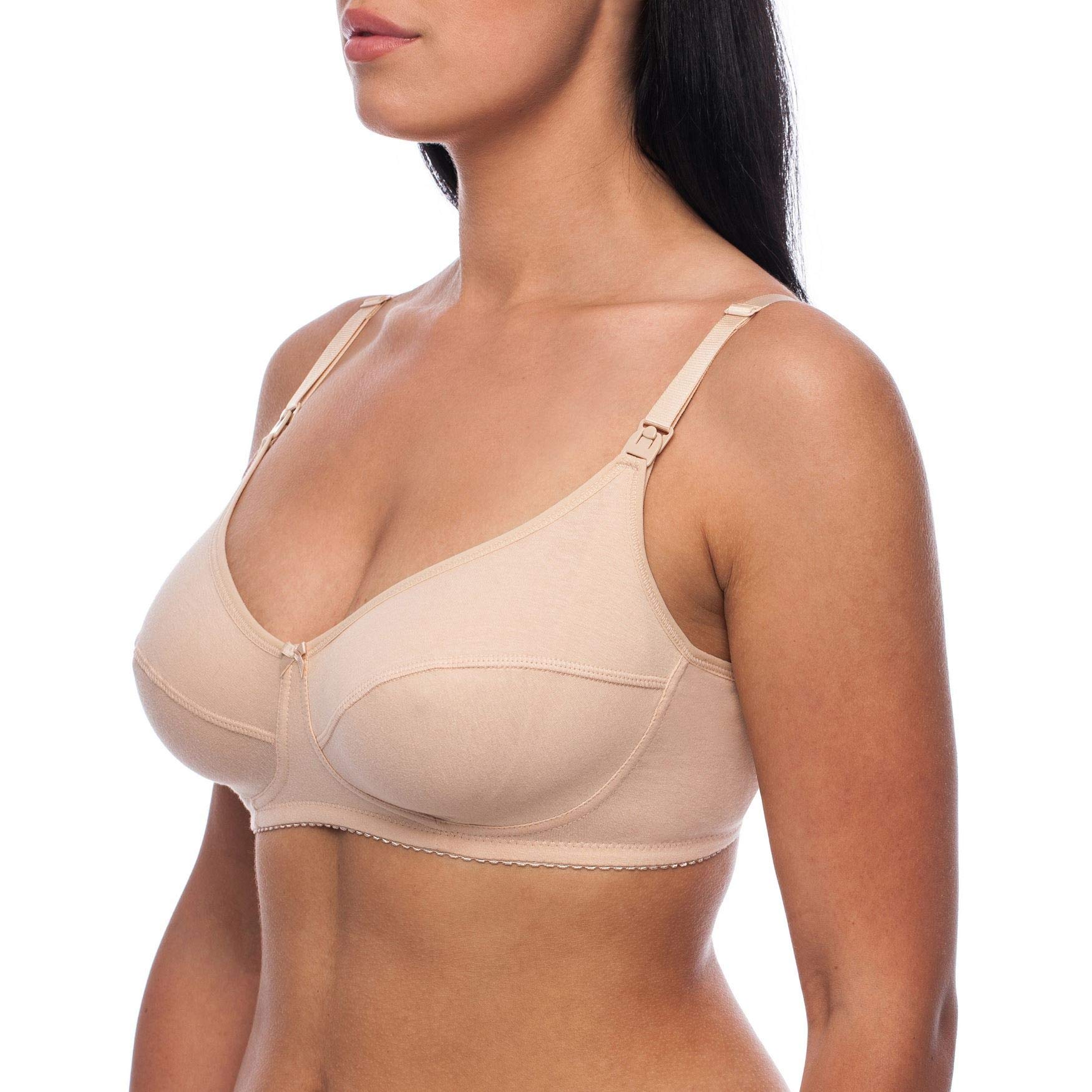 Frugue Women's 90% Cotton Nursing Bra - Comfortable Maternity Bra for Breastfeeding Moms | Perfect for Pregnancy, Postpartum & Everyday Wear