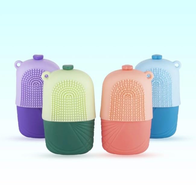 Krifton Face Ice Roller for Puffy Eyes & Glowing Skin - Reusable & Unbreakable Facial Massager for Men & Women - Reduce Swelling & Refresh Skin - Perfect for Morning Routine & Post-Workout Recovery (1pc, Multicolor)