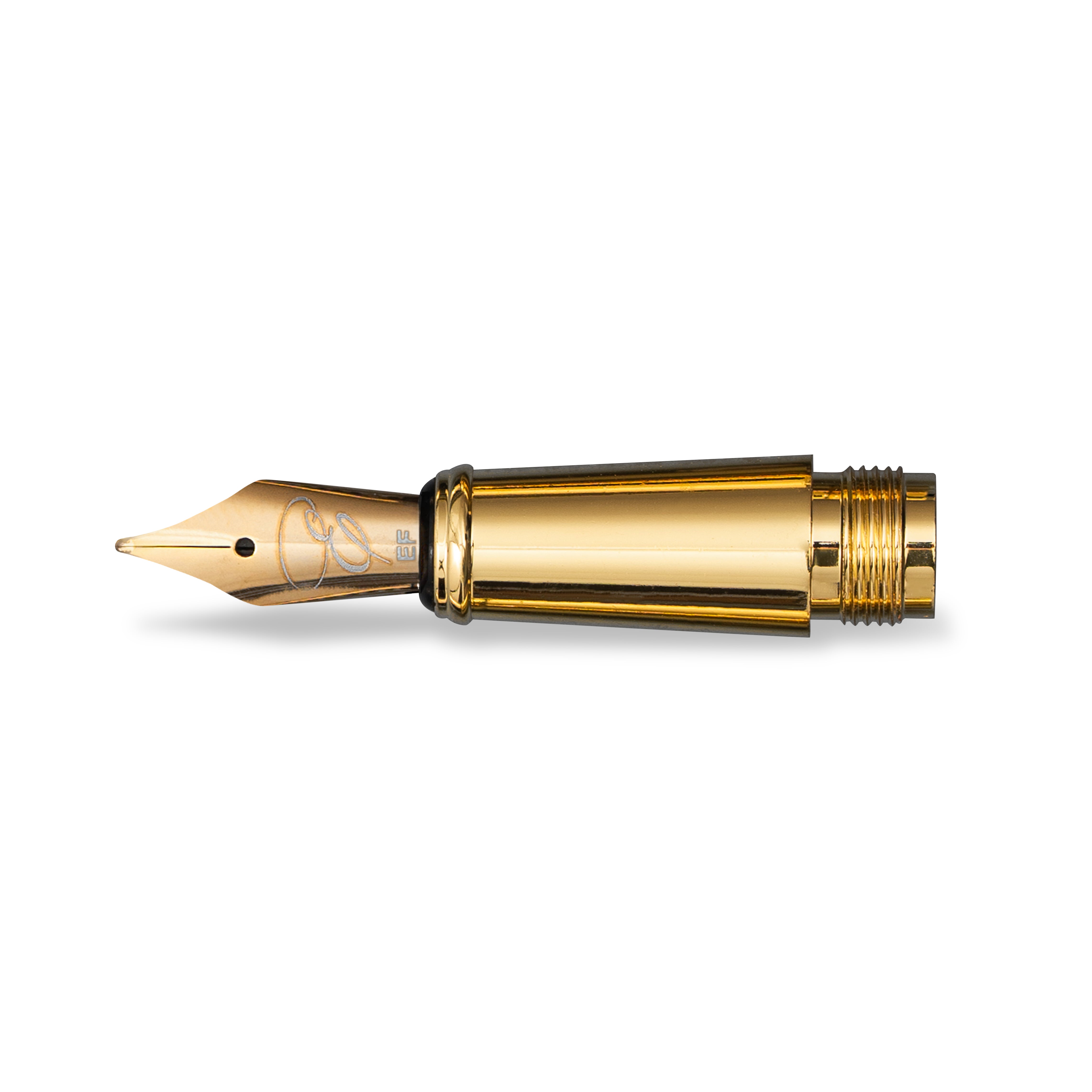 Premium Gold Replacement Nib with Ink Converter - Ideal for Fountain Pens, Calligraphy & Writing Enthusiasts