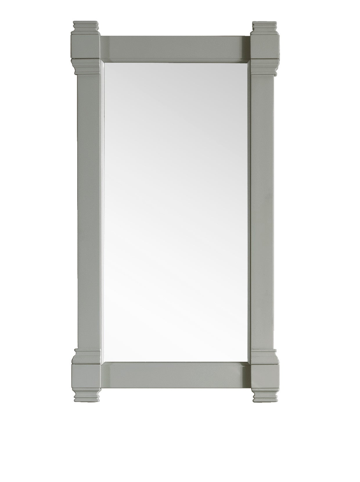 Brittany 22-Inch Wall Mirror in Urban Gray - Modern Round Bathroom & Bedroom Decor for Home & Office