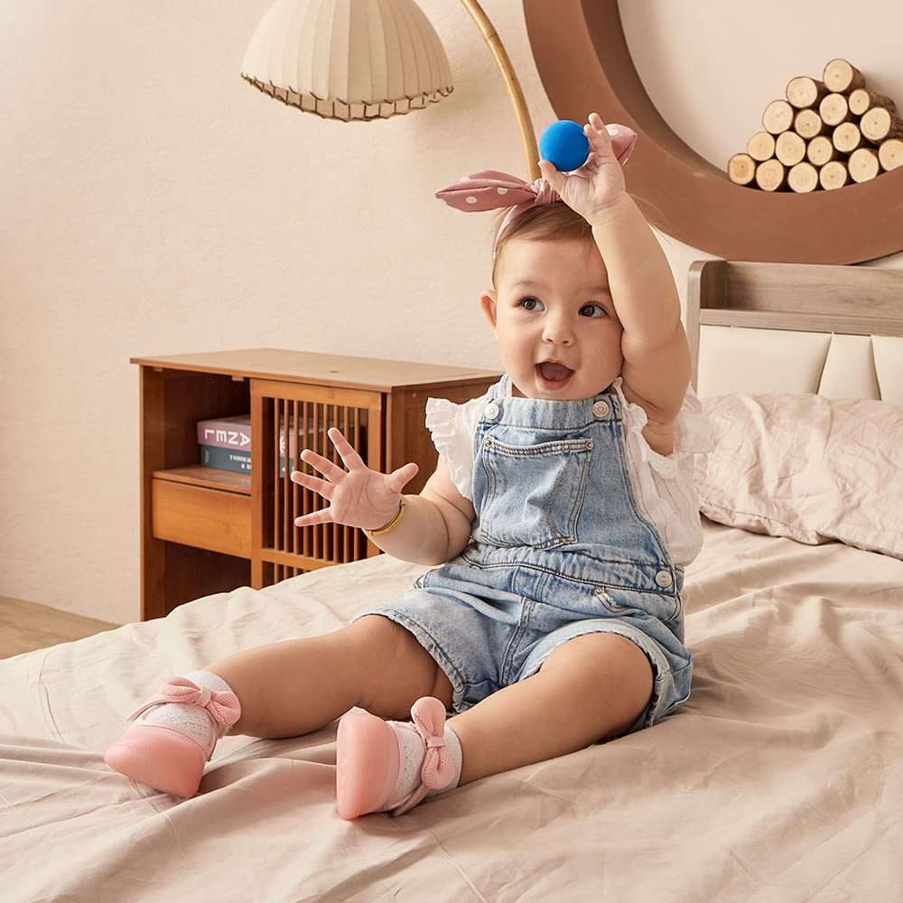Breathable Baby Sneakers for Boys & Girls - Non-Slip First Walkers for Toddlers - Indoor/Outdoor Play
