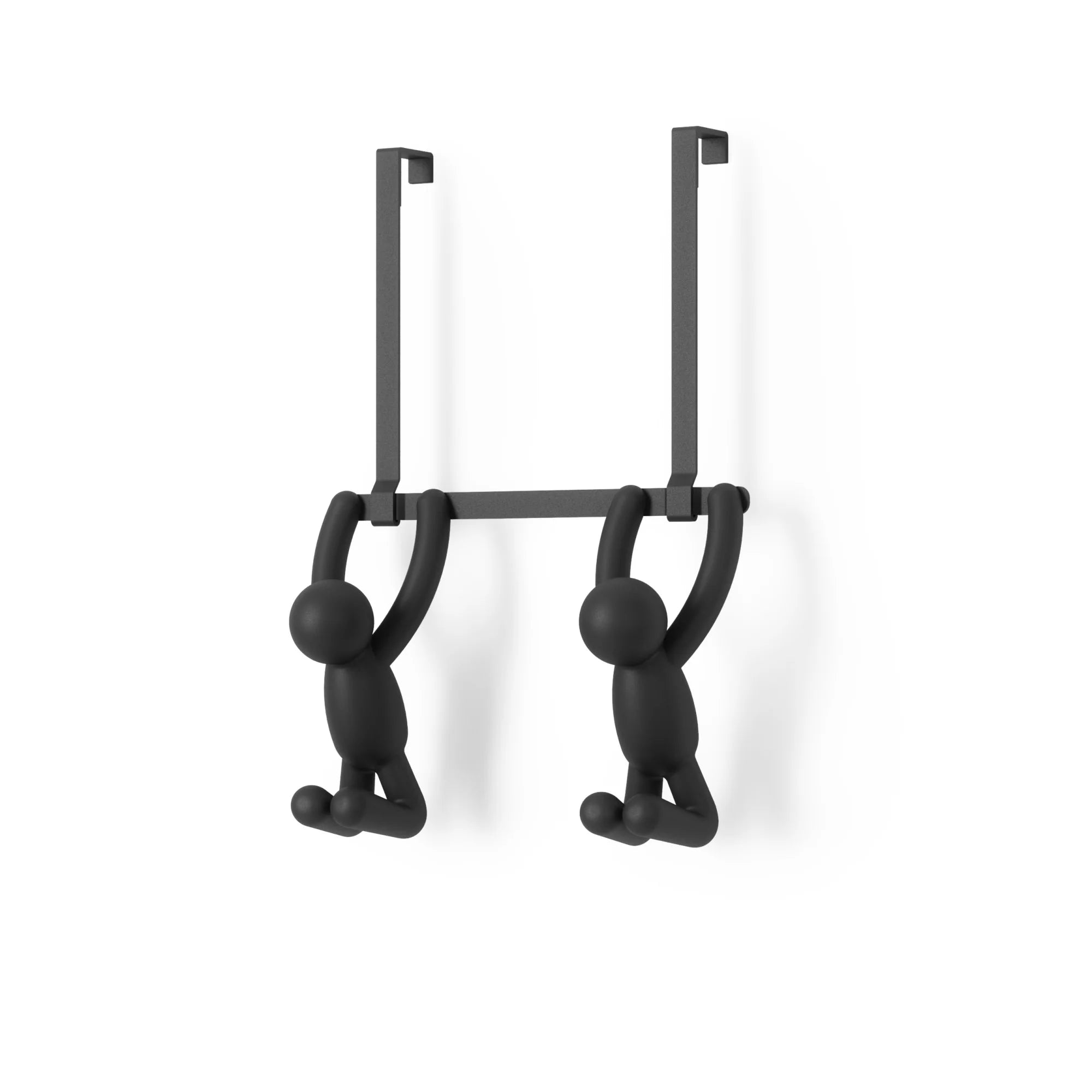 Buddy Over Door Hook - Heavy Duty Black Hanger for Coats, Hats & Bags - Perfect for Bedroom, Bathroom & Closet Organization