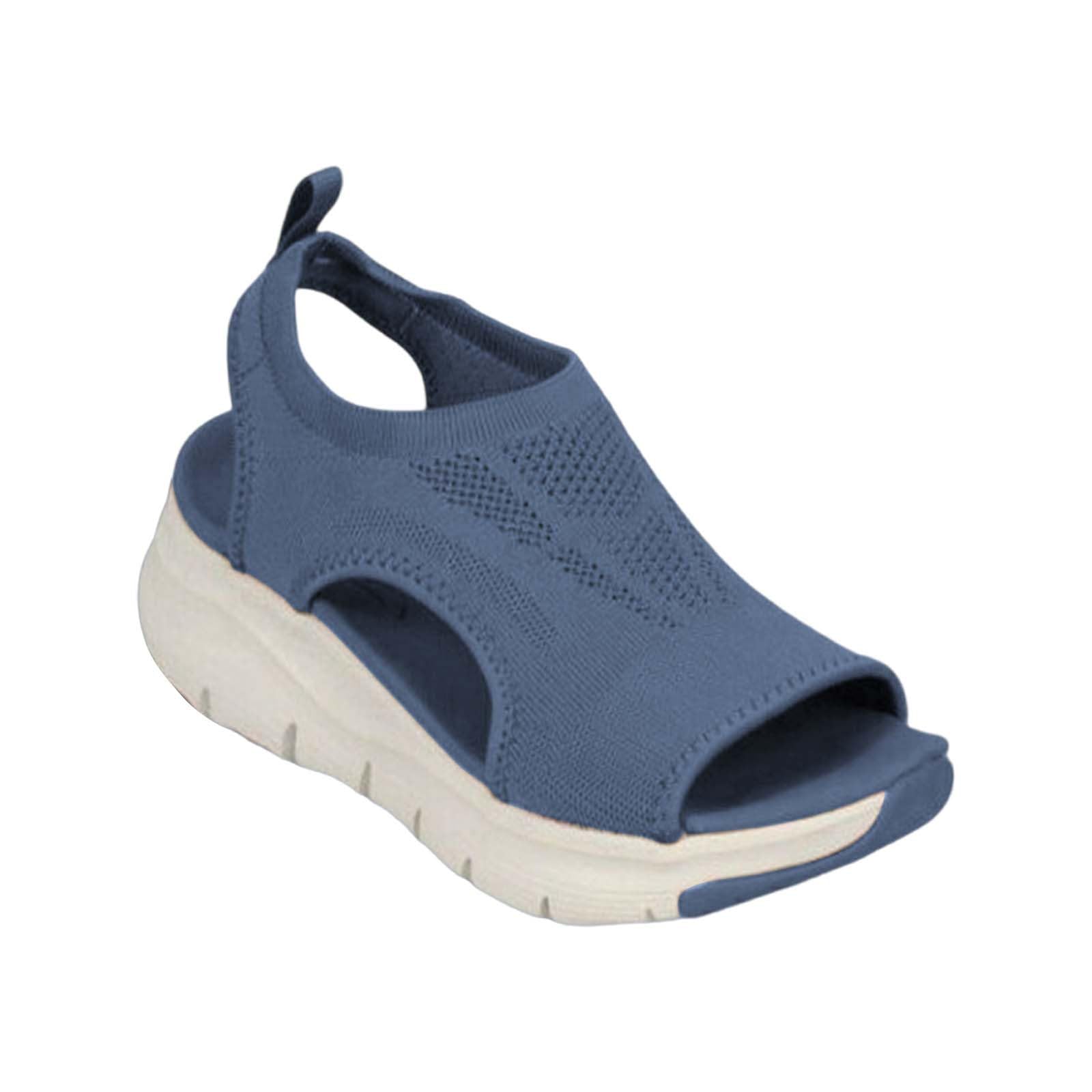 **Women's Wide Diabetic Sandals - Breathable Orthopedic Walking Shoes for Comfort & Support - Open Toe Sport Sandals for Tennis, Walking & Daily Use**