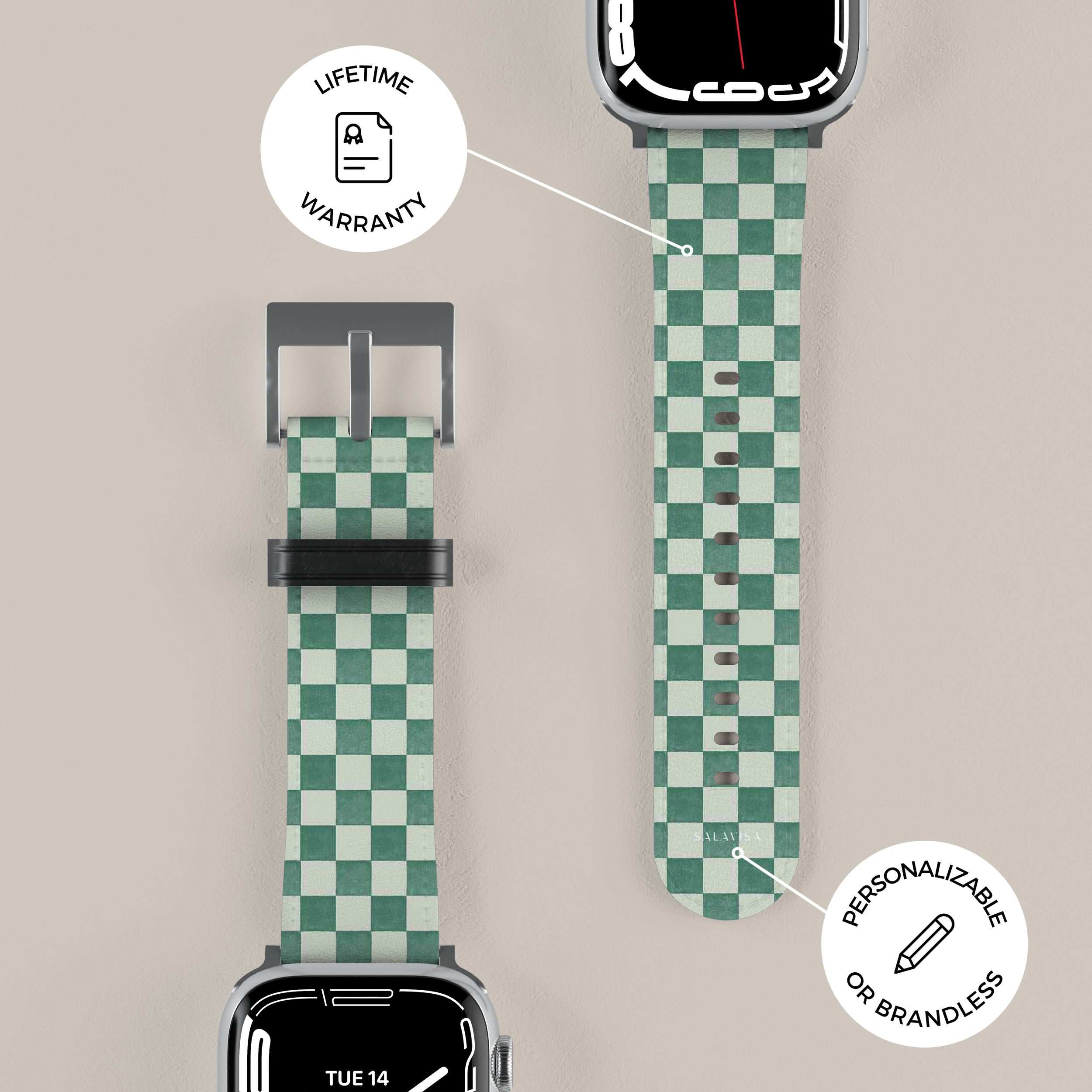 Premium Mint Green Serenity Apple Watch Band - Soft Silicone Replacement Strap for Apple Watch Series 9/8/7/6/SE/5/4/3/2/1 - Perfect for Workouts, Running, Yoga & Everyday Wear