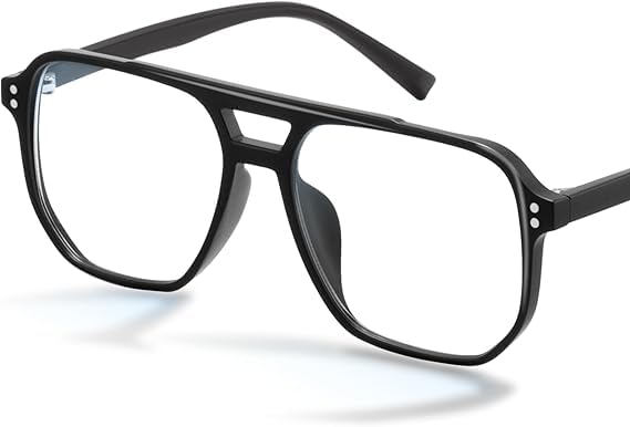 Livho Blue Light Blocking Glasses - Fashion Oversized Aviator Style Vintage Computer Glasses for Women & Men - Perfect for Office Work, Gaming & Screen Time Protection