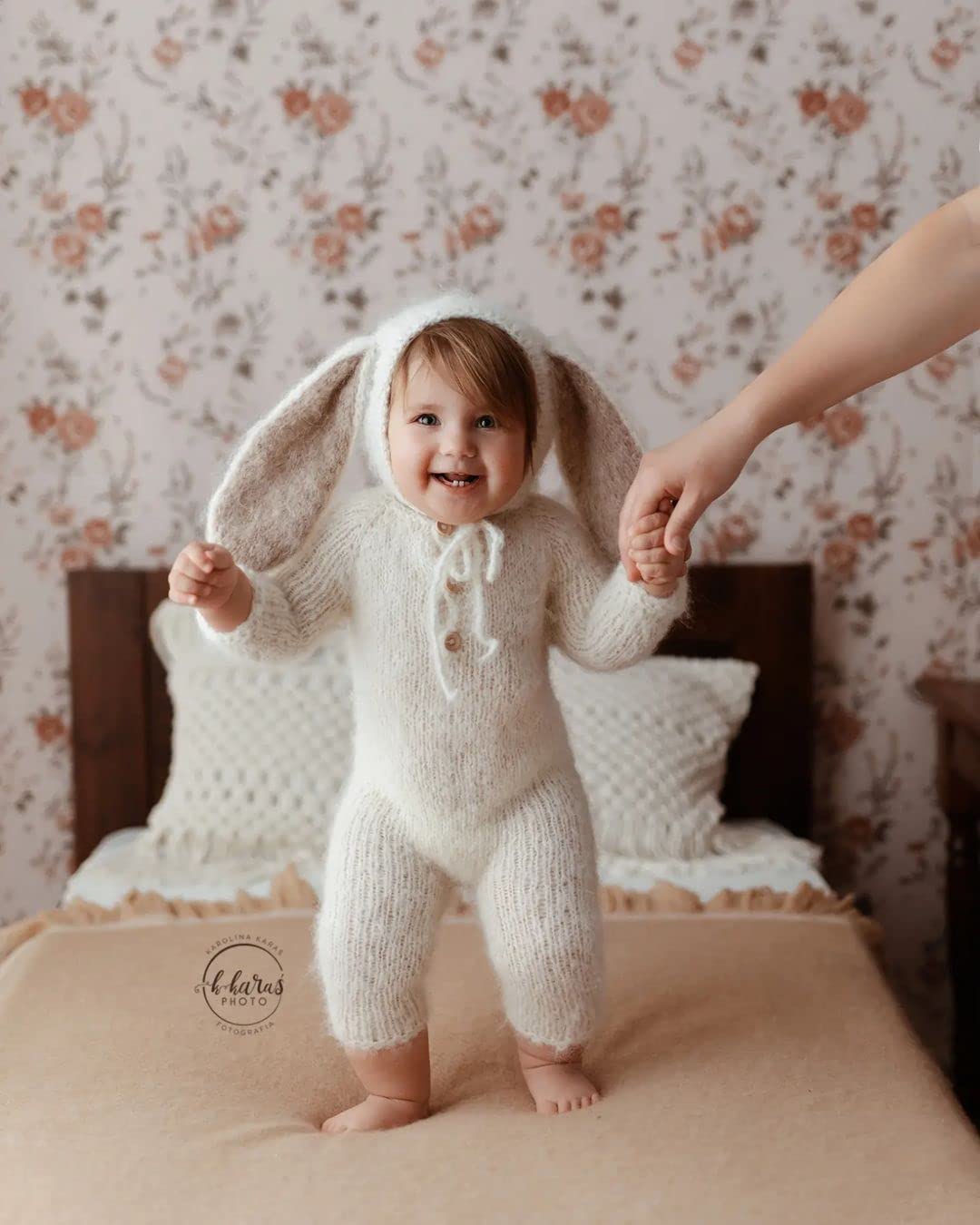Adorable Baby Bunny Costume for Halloween & Easter - Soft Cotton Bunny Outfit for Infants 1-3 Months (Mustard Yellow) - Perfect for Holiday Photos, Dress-Up Parties & Spring Celebrations