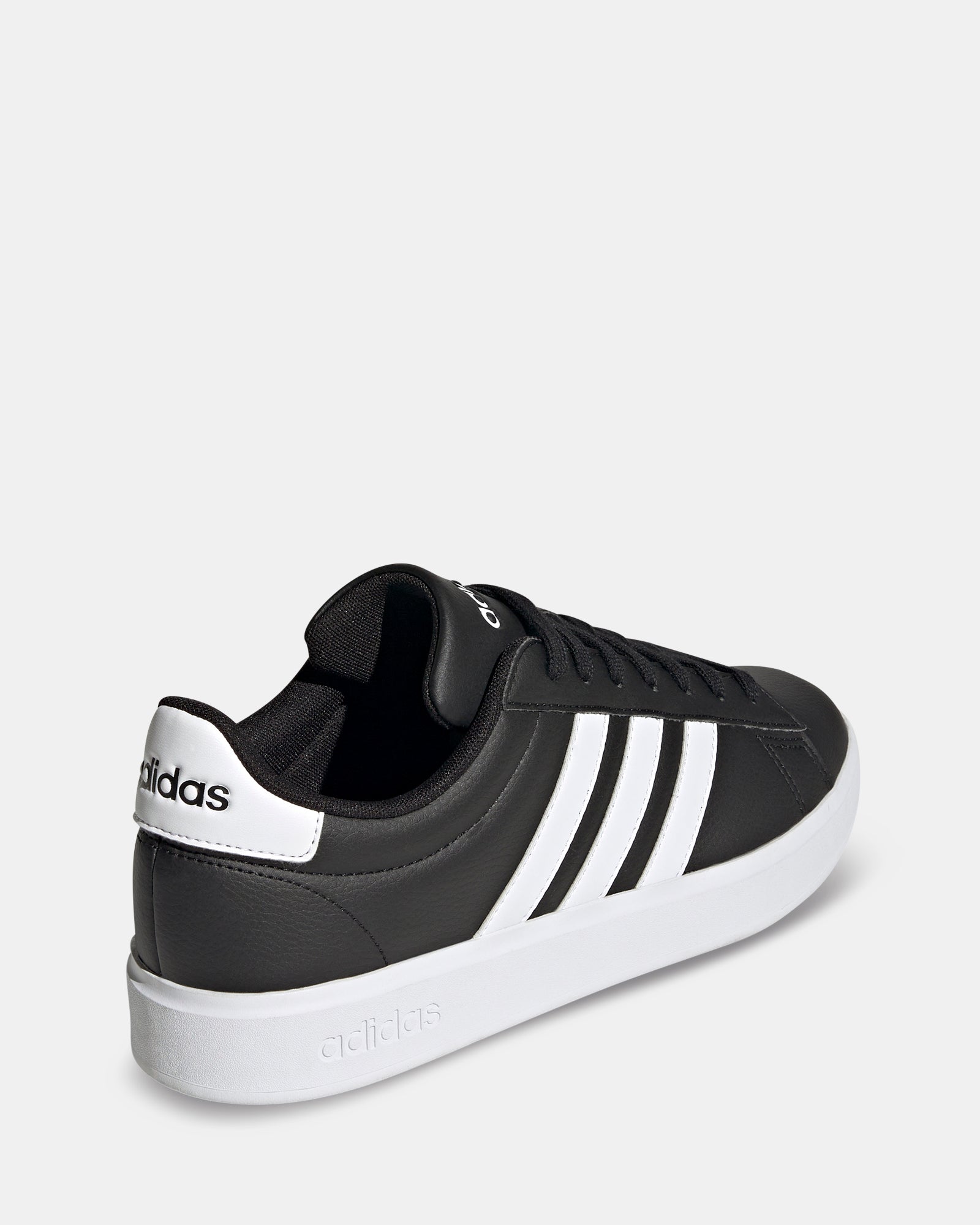 Adidas Grand Court 2.0 Men's Sneakers - Black & White Casual Shoes for Walking, Running & Everyday Wear