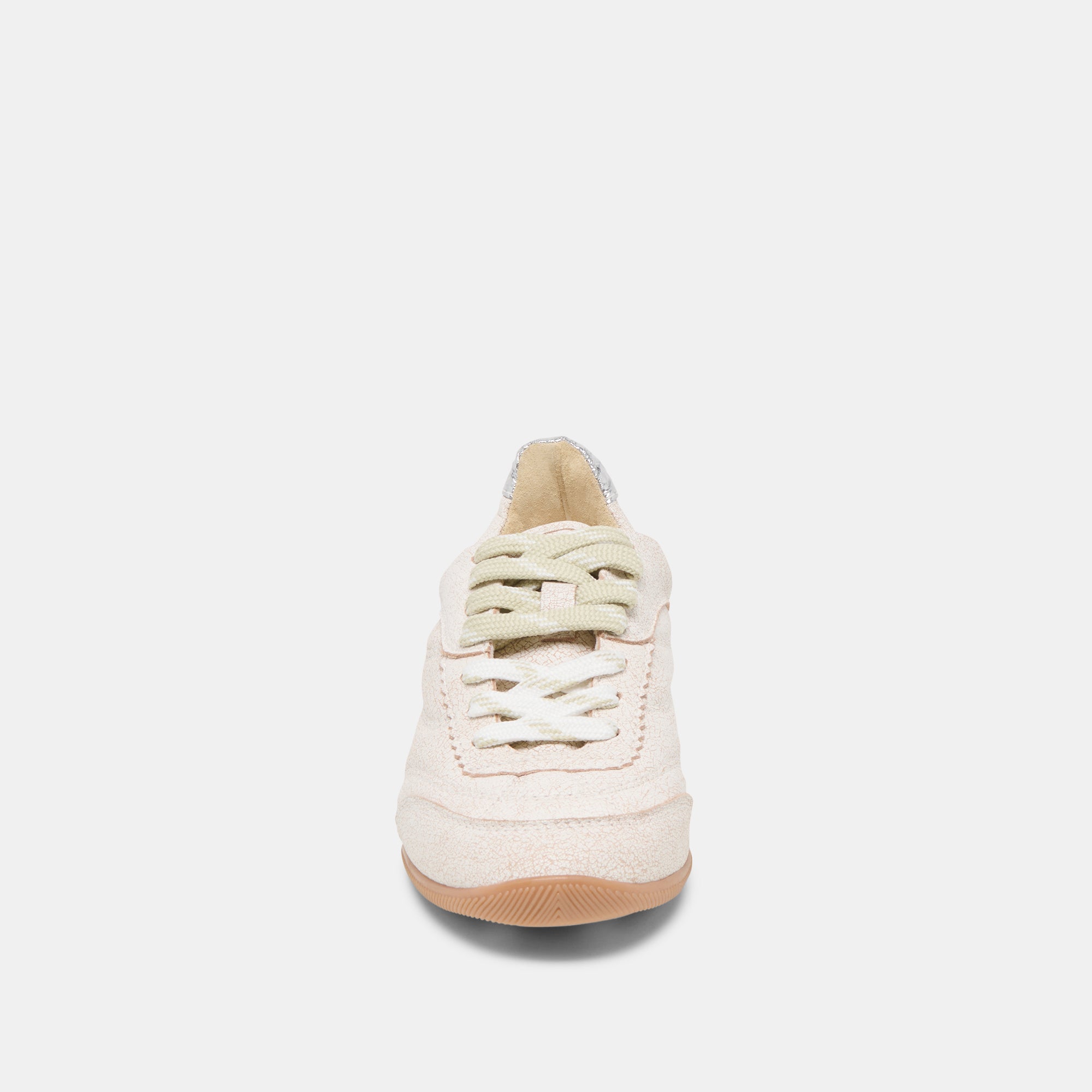 LAINI SNEAKERS Off-White Crackled Leather - Stylish & Comfortable Sneakers for Women | Perfect for Casual Wear, Running & Outdoor Activities