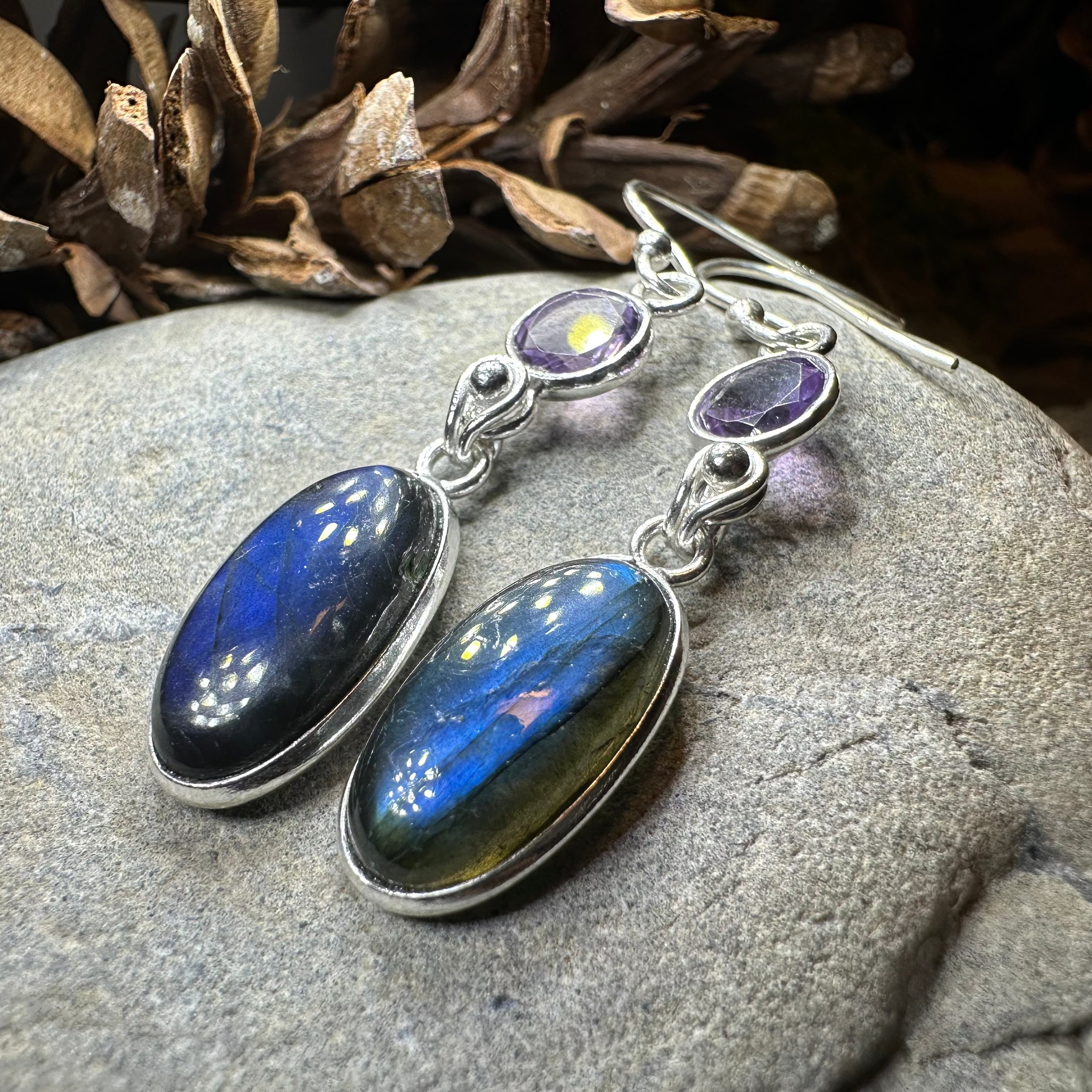 Celtic Waters Earrings - Handmade Sterling Silver Celtic Knot Dangle Earrings for Women | Perfect for Weddings, Parties & Everyday Wear