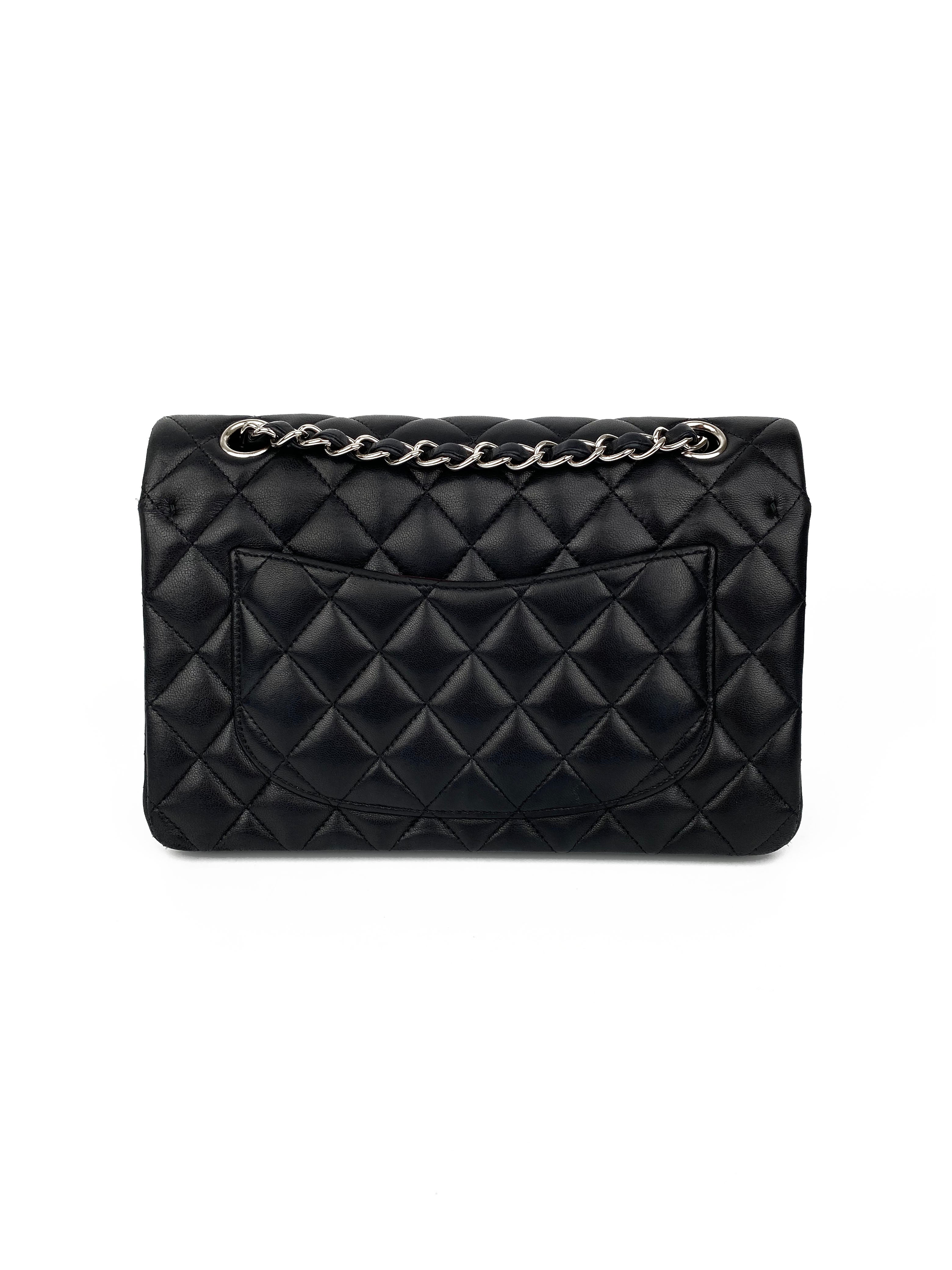 Chanel Small Black Lambskin Classic Flap Bag - Luxury Designer Handbag for Women | Perfect for Evening Events, Date Nights & Special Occasions