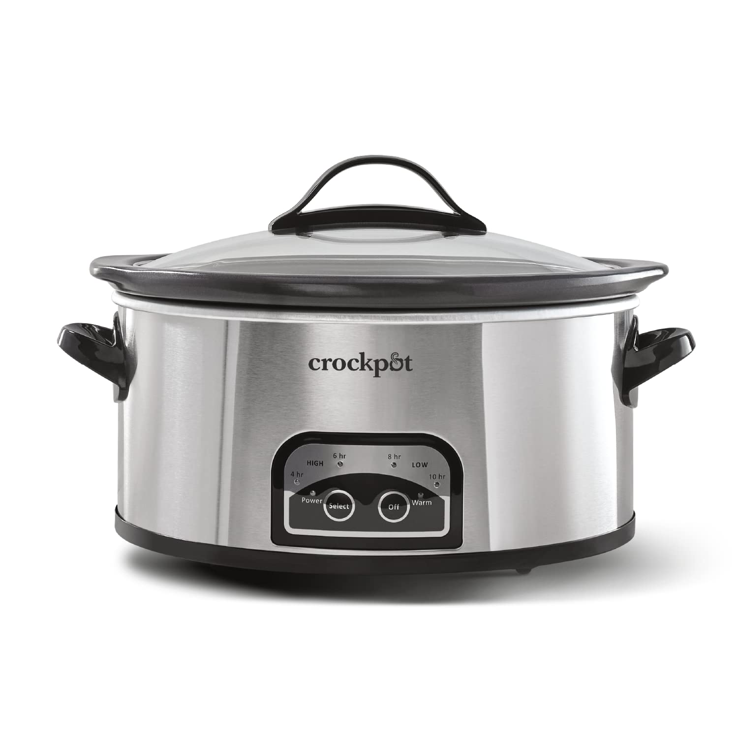 Crock-Pot 6 Quart Programmable Slow Cooker with Digital Timer & Auto Keep Warm - Stainless Steel Electric Crock Pot for Soups, Stews, Chili & Family Dinners