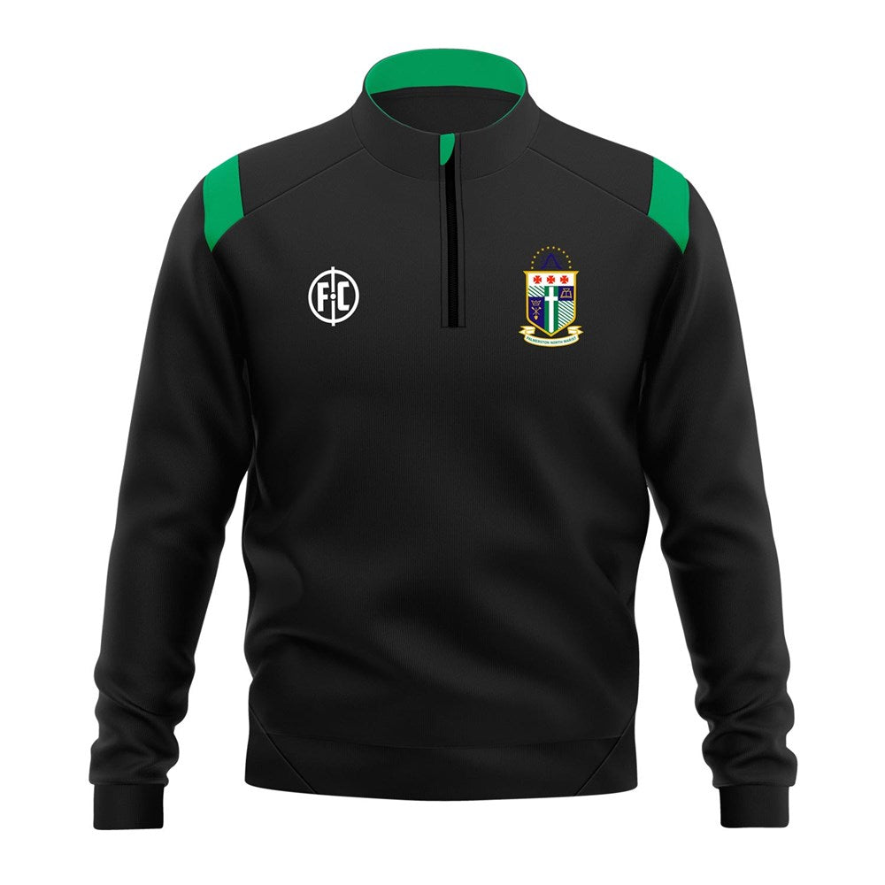 Palmerston North Marist Contrast 1/4 Zip Sweatshirt for Men - Comfortable Pullover with Stylish Design - Perfect for Casual Wear, Sports & Outdoor Activities
