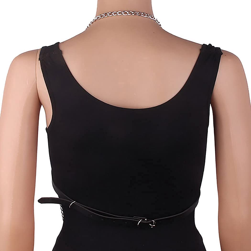 Punk Leather Chain Tassel Body Chain Bikini Harness - Stylish Waist Chain Body Jewelry for Women & Girls - Perfect for Music Festivals, Rave Parties and Gothic Fashion