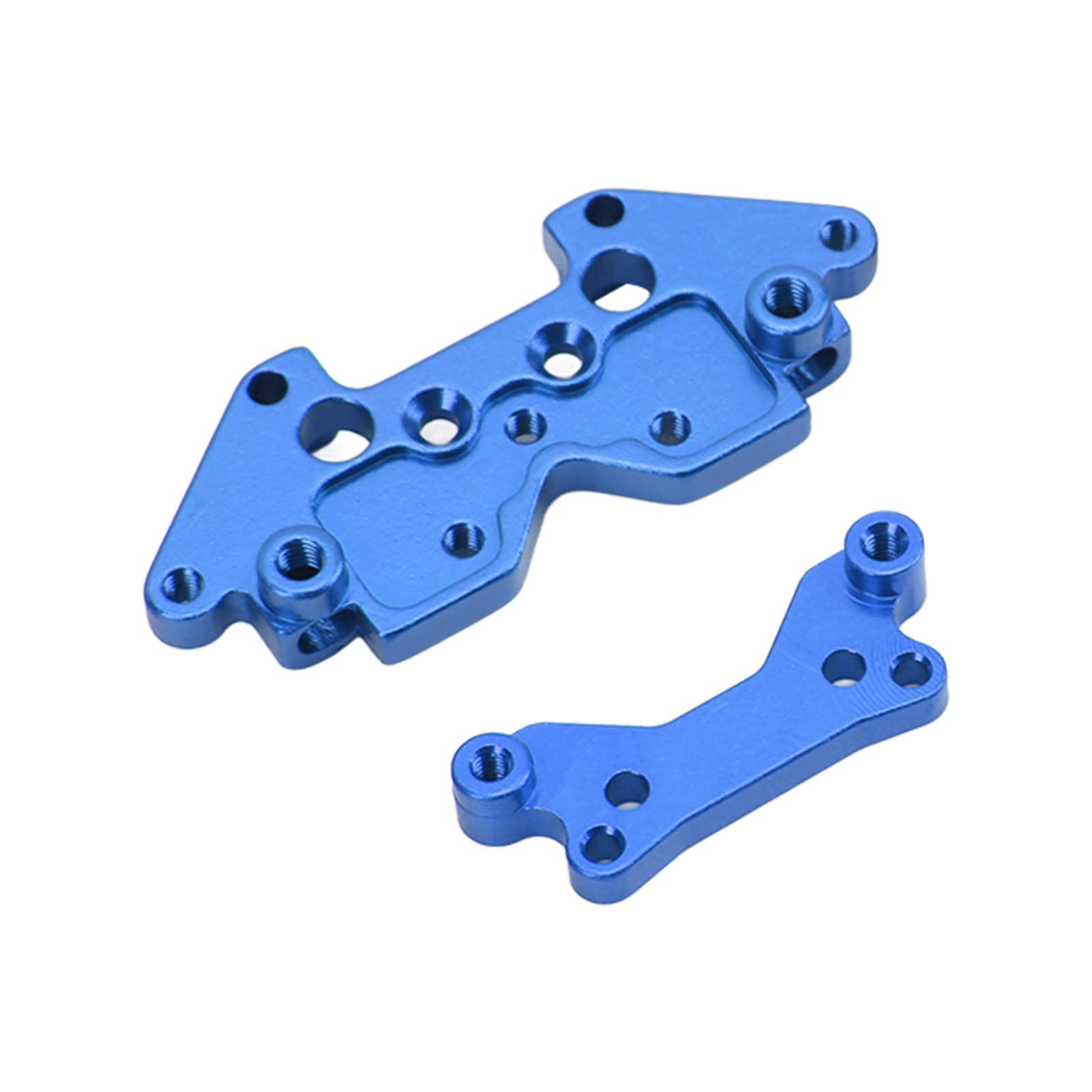 Evonecy Aluminum Alloy Shock Absorber Plates for HBX 1/18 RC Cars (18859E/18858E/18857E) - Front & Rear Shock Tower Stabilizer, Vibration Reduction, Blue - Perfect for Off-Road Bashing & RC Car Upgrades
